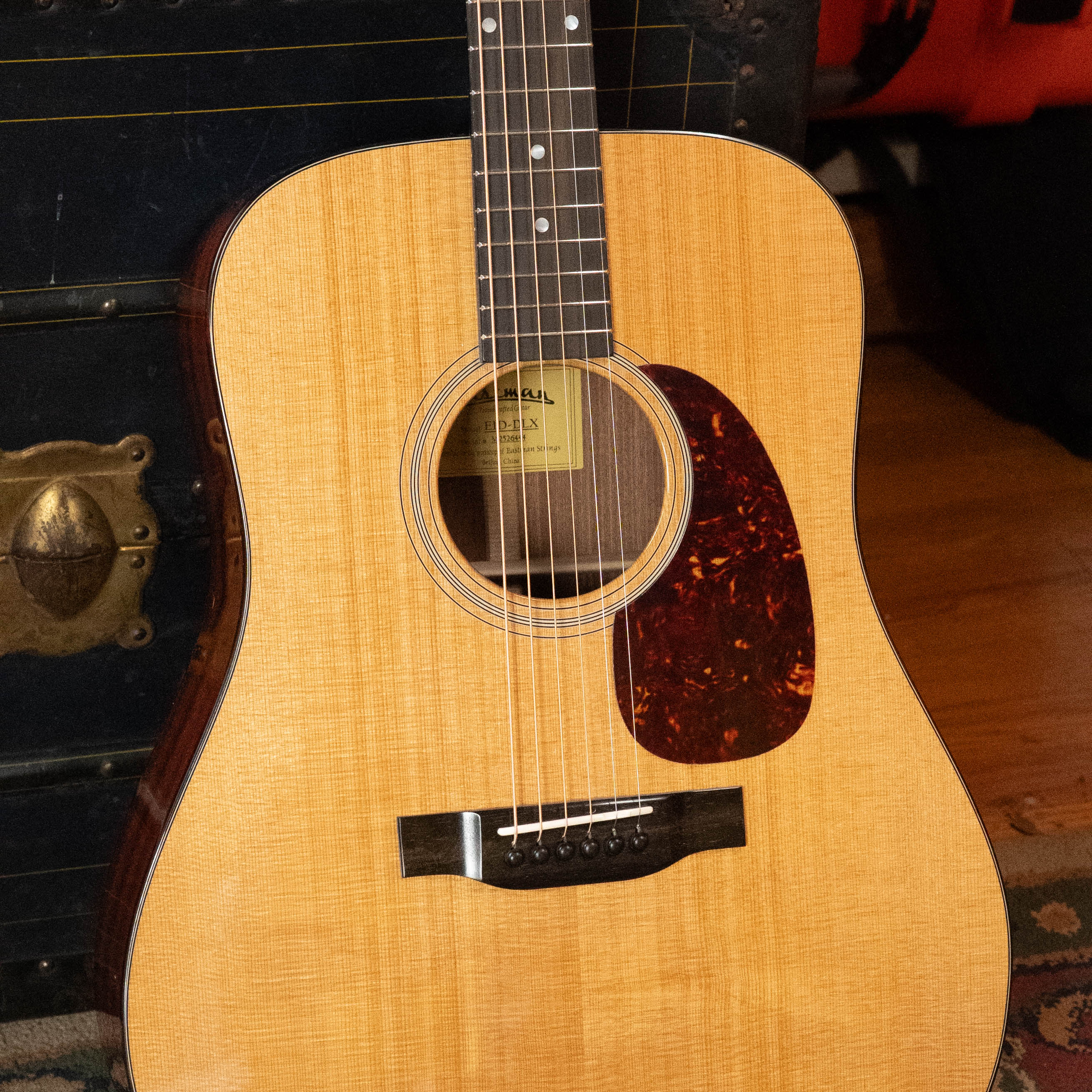 Eastman E1D-DLX Sitka/Sapele Dreadnought Guitar w/Fishman Pickup #6444