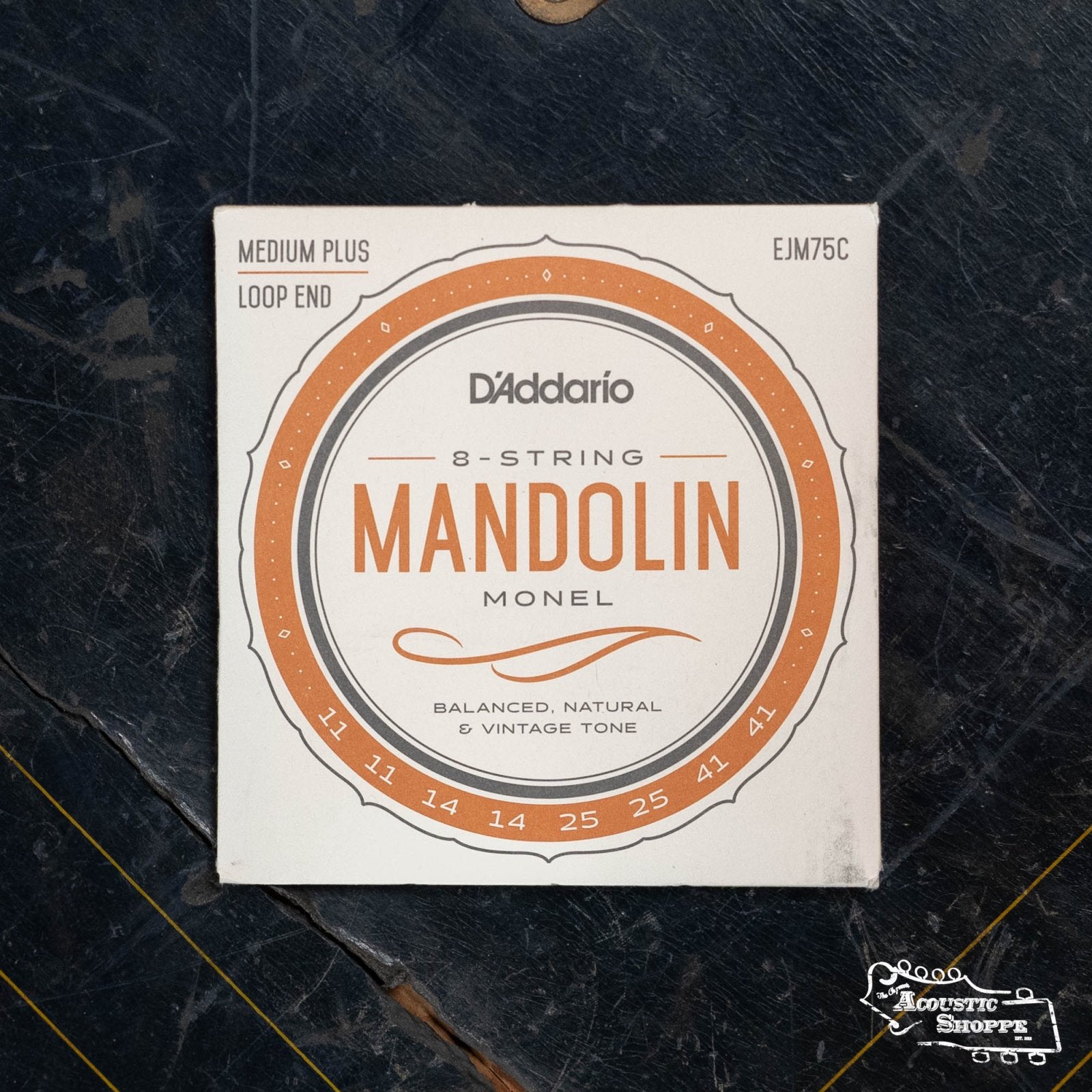 D'Addario EJM75C Monel Mandolin Strings, Medium Plus, 11-41
