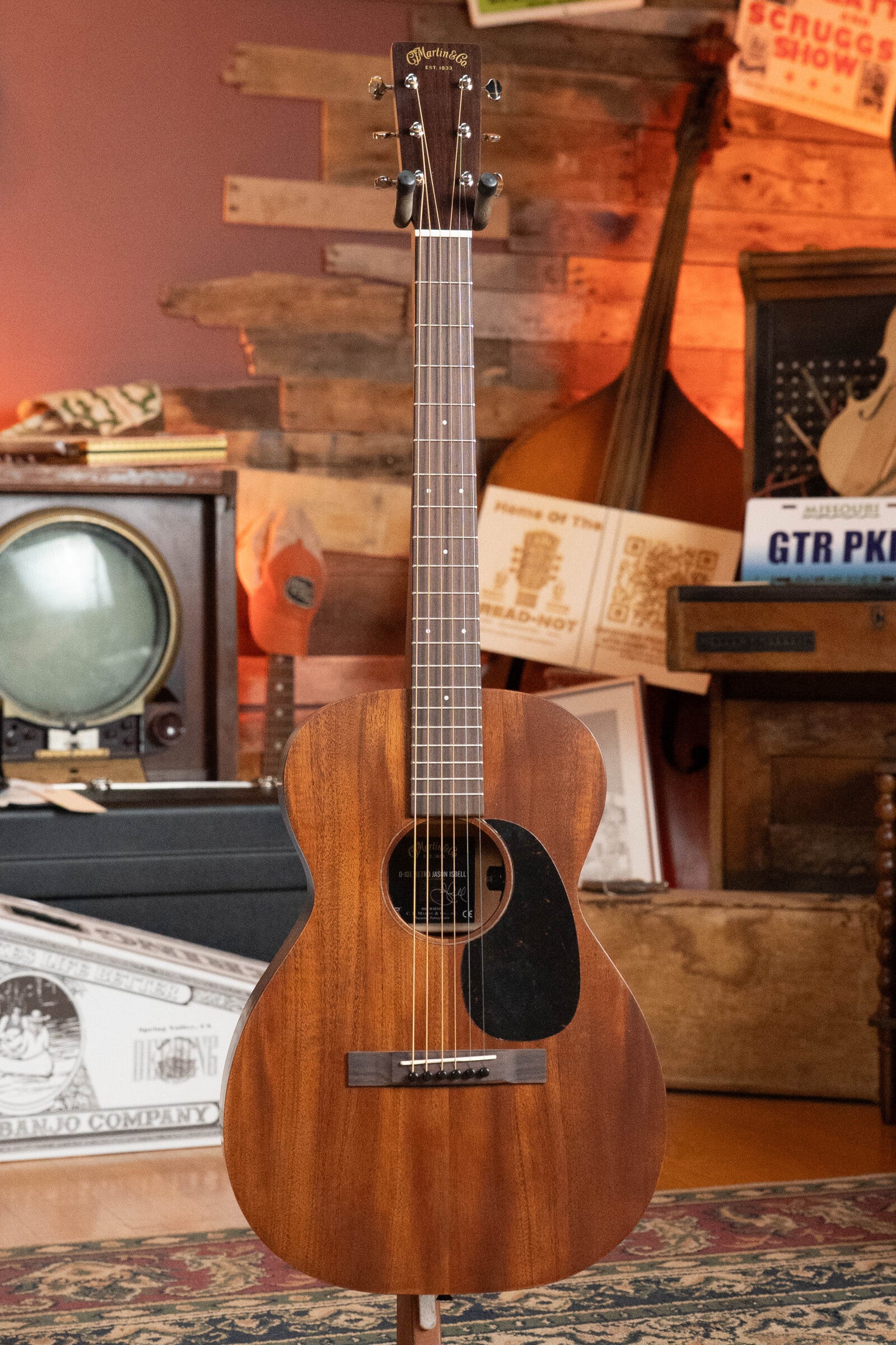 Martin O-10E Retro Jason Isbell All Mahogany Single O Guitar w/Martin Electronics #8579