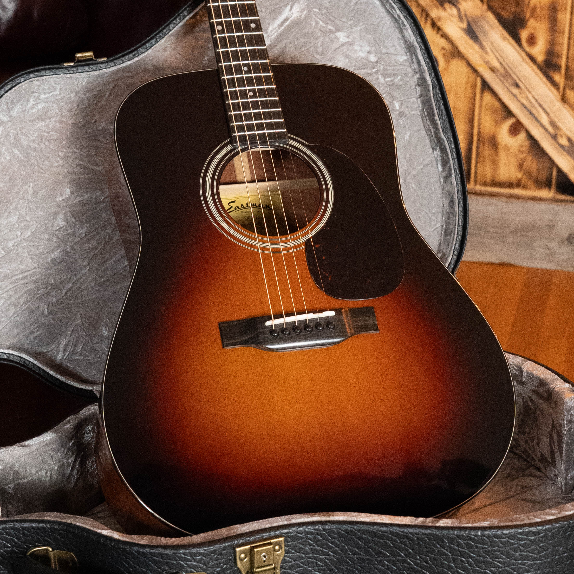 Eastman E10D-TC-SB Thermo-Cured Adirondack/Mahogany Sunburst Dreadnought Acoustic Guitar #0829