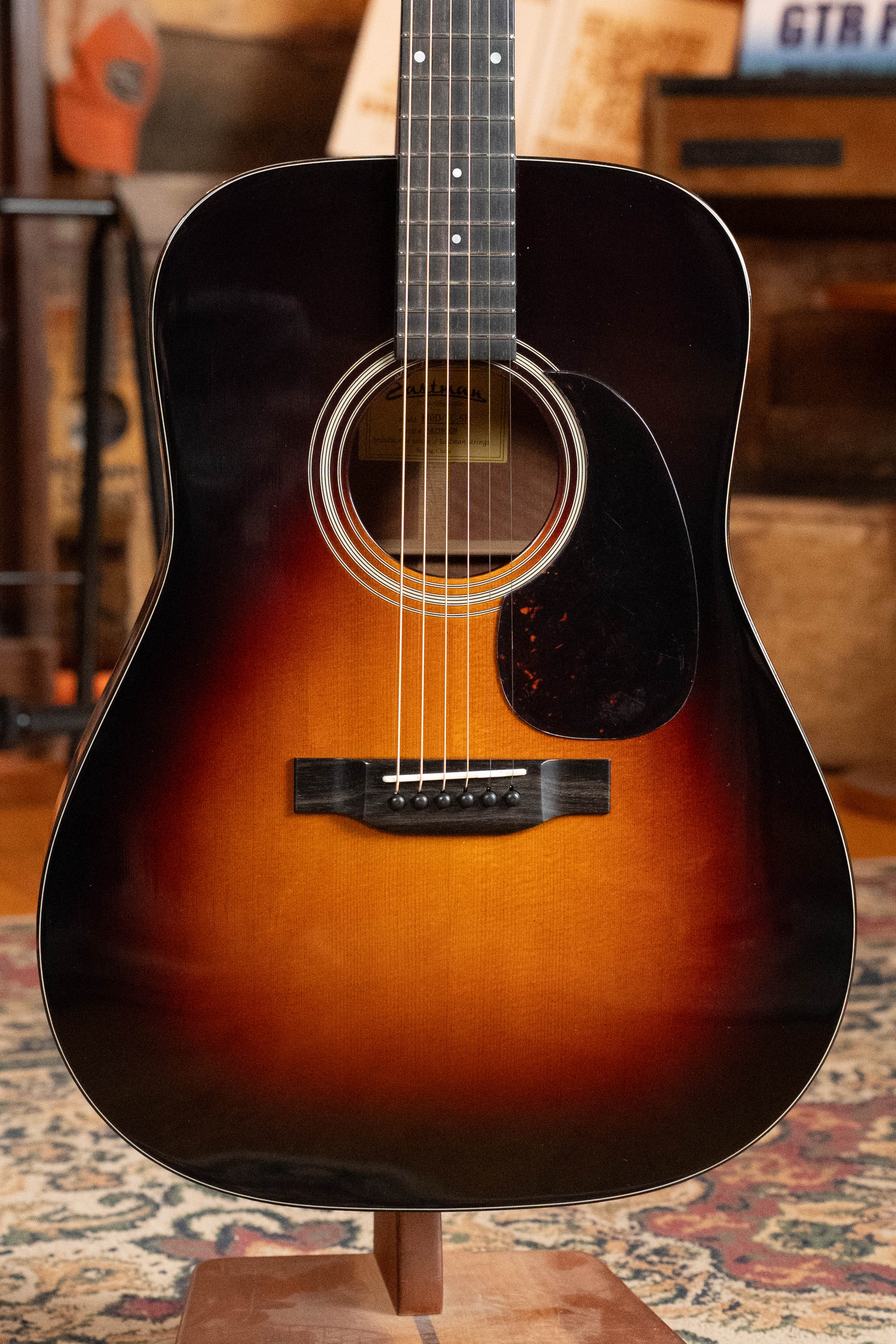 Eastman E10D-TC-SB Thermo-Cured Adirondack/Mahogany Sunburst Dreadnought Acoustic Guitar #0829