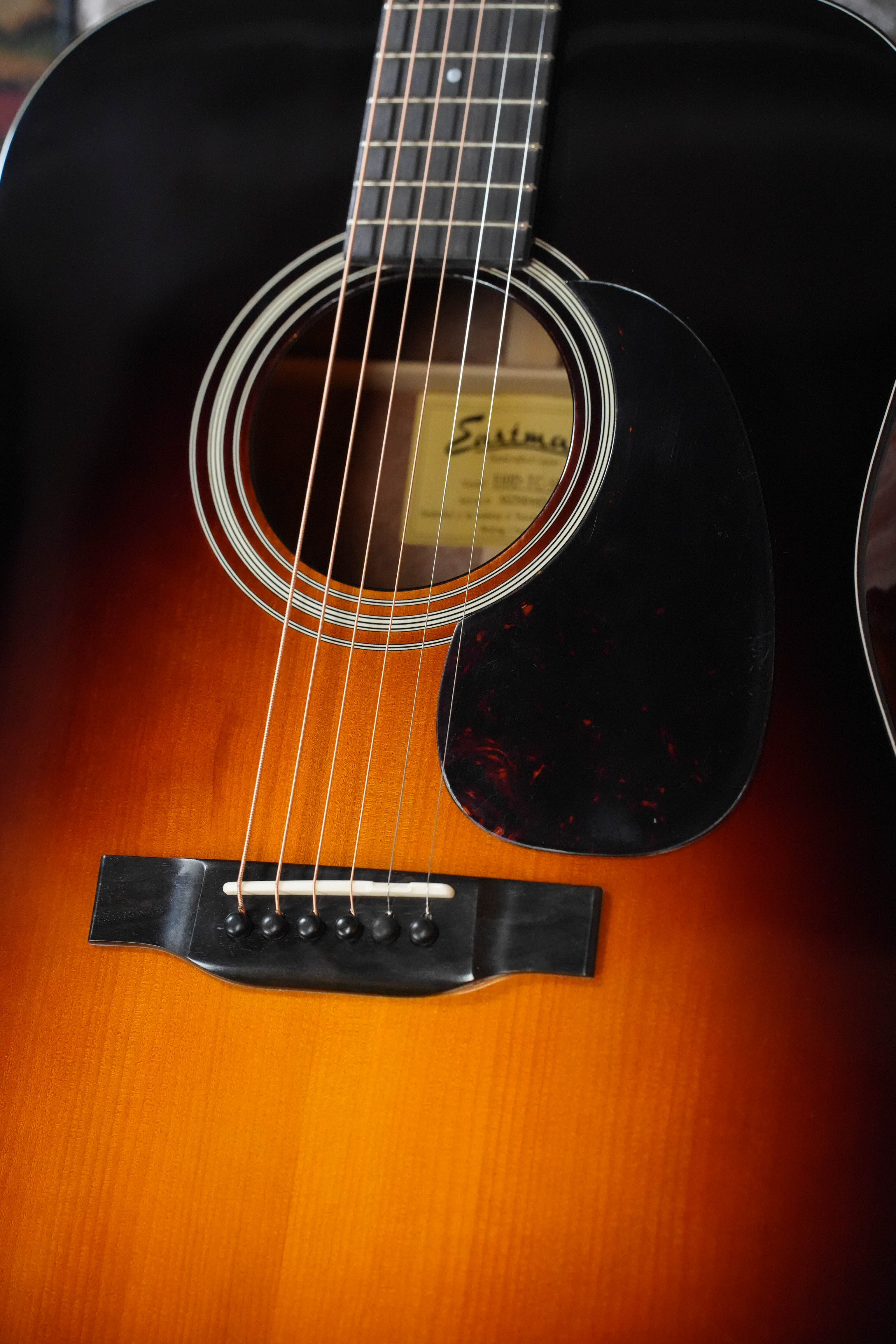 Eastman E10D-TC-SB Thermo-Cured Adirondack/Mahogany Sunburst Dreadnought Acoustic Guitar #6445
