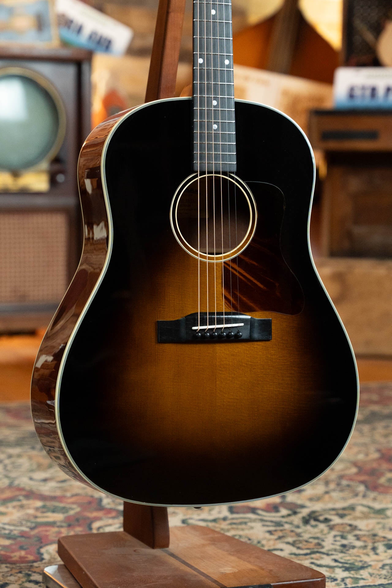 Eastman E10SS-TC Thermo-Cured Adirondack/Mahogany Sunburst Slope Shoulder Dreadnought Acoustic Guitar #3226