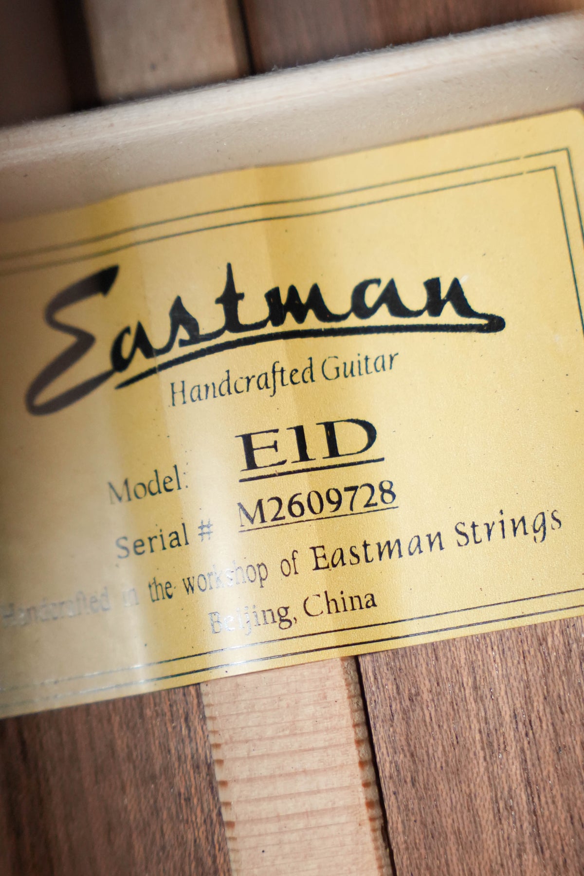Eastman E1D Sitka/Sapele Dreadnought Acoustic Guitar #9728