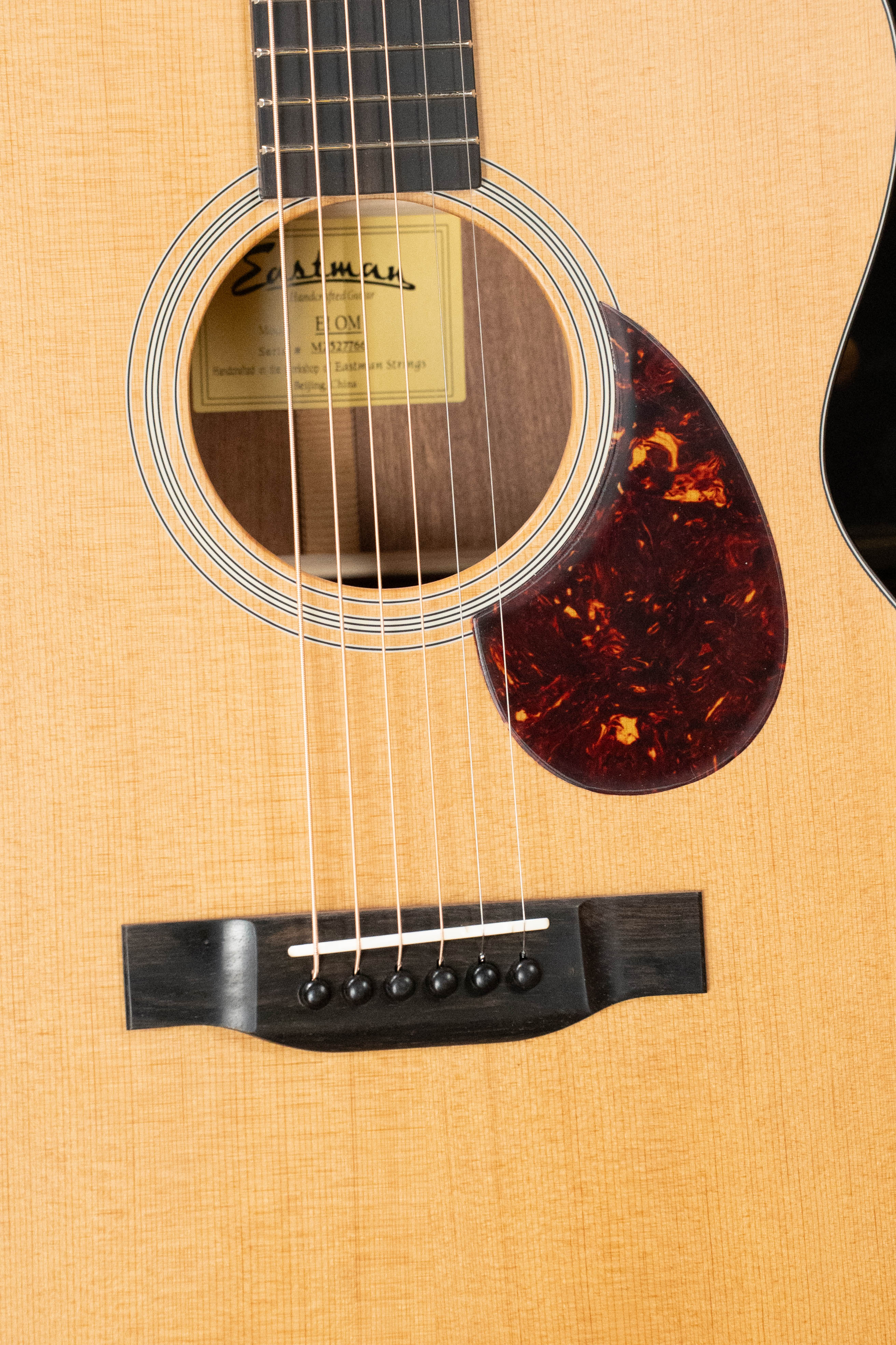 Eastman E1OM All Solid Sitka/Sapele Orchestra Model Acoustic Guitar #7766