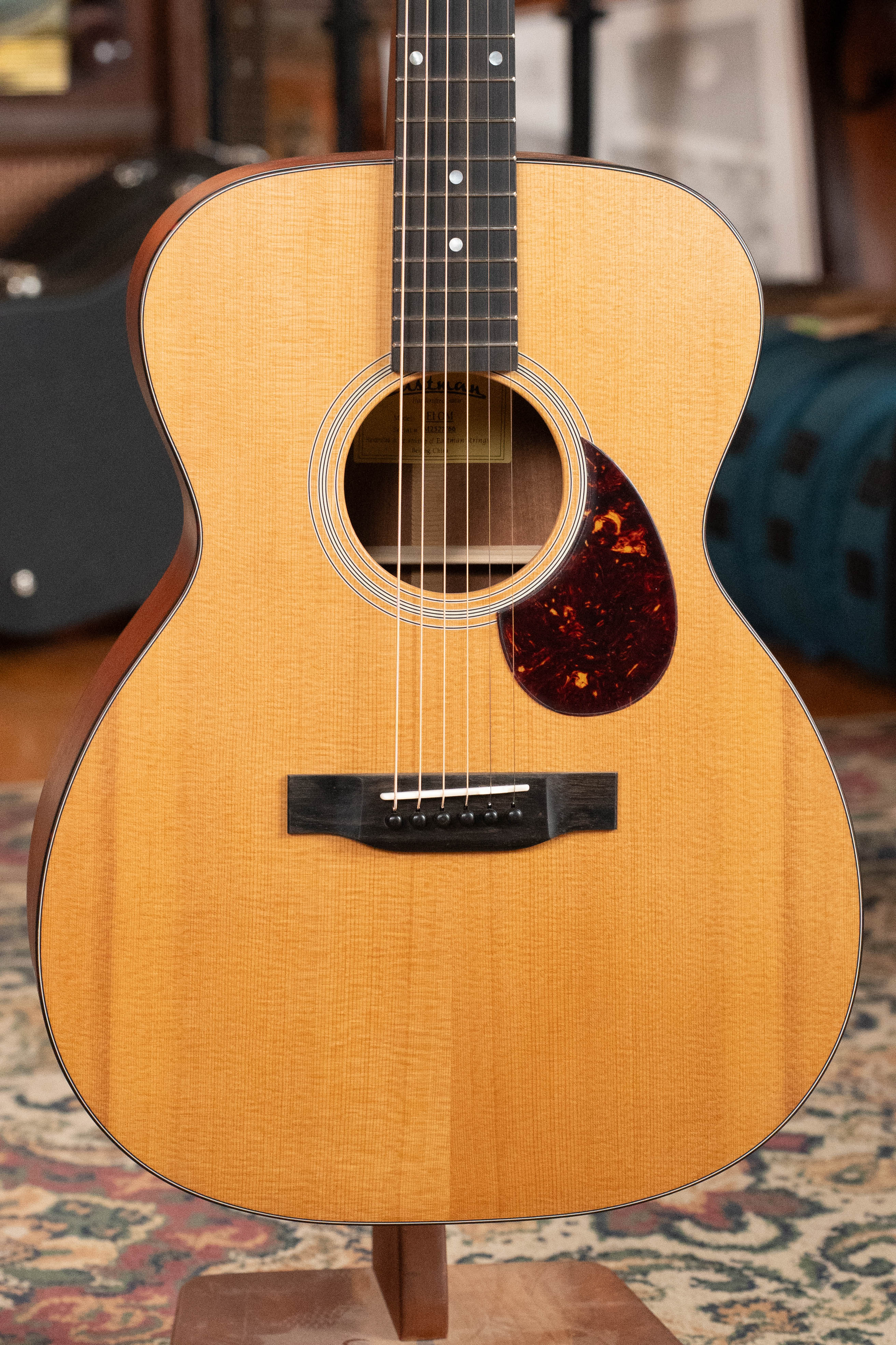 Eastman E1OM All Solid Sitka/Sapele Orchestra Model Acoustic Guitar #7766