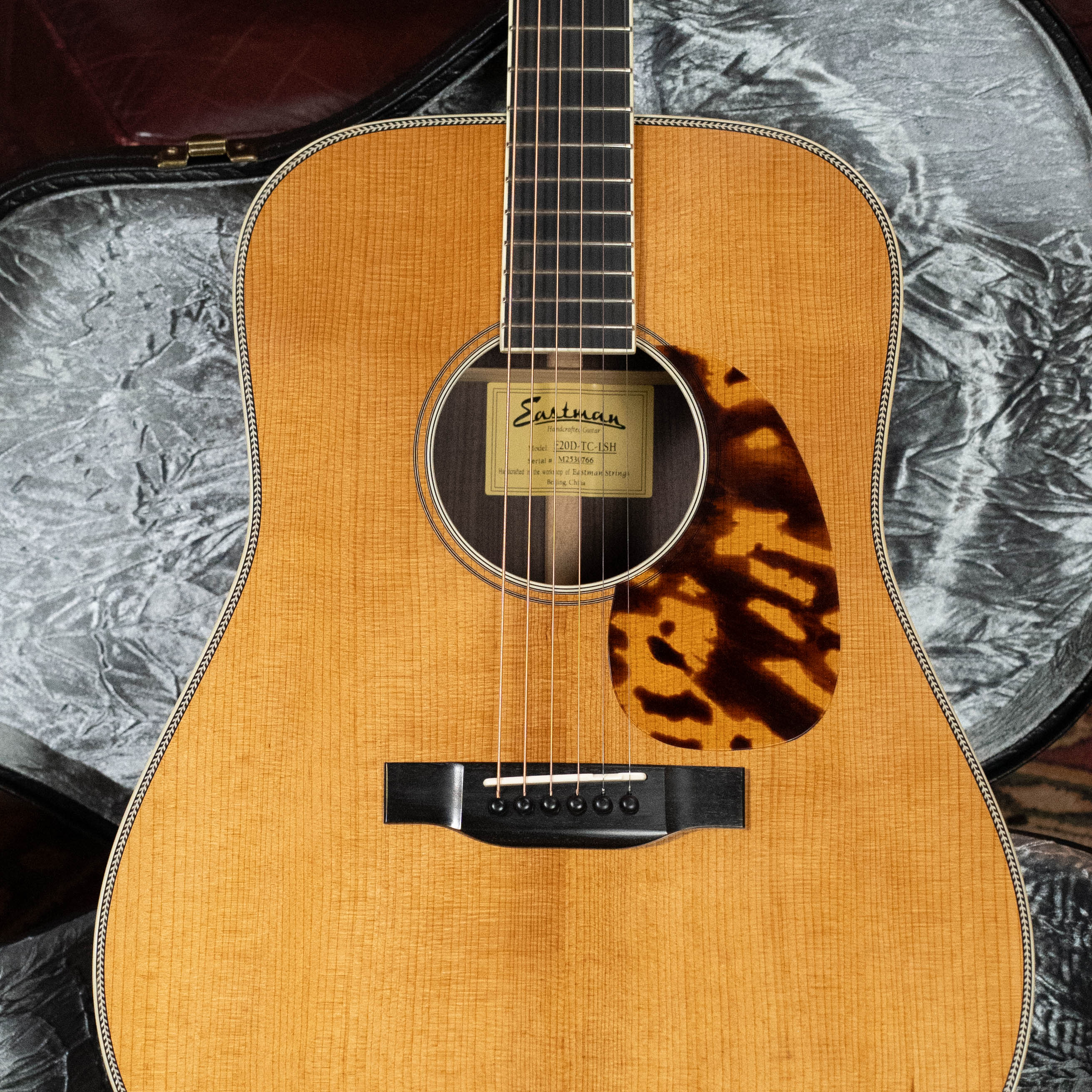 Eastman E20D-LSH-TC Thermo-Cured Adirondack/Rosewood Large Soundhole Dreadnought Acoustic Guitar #0766