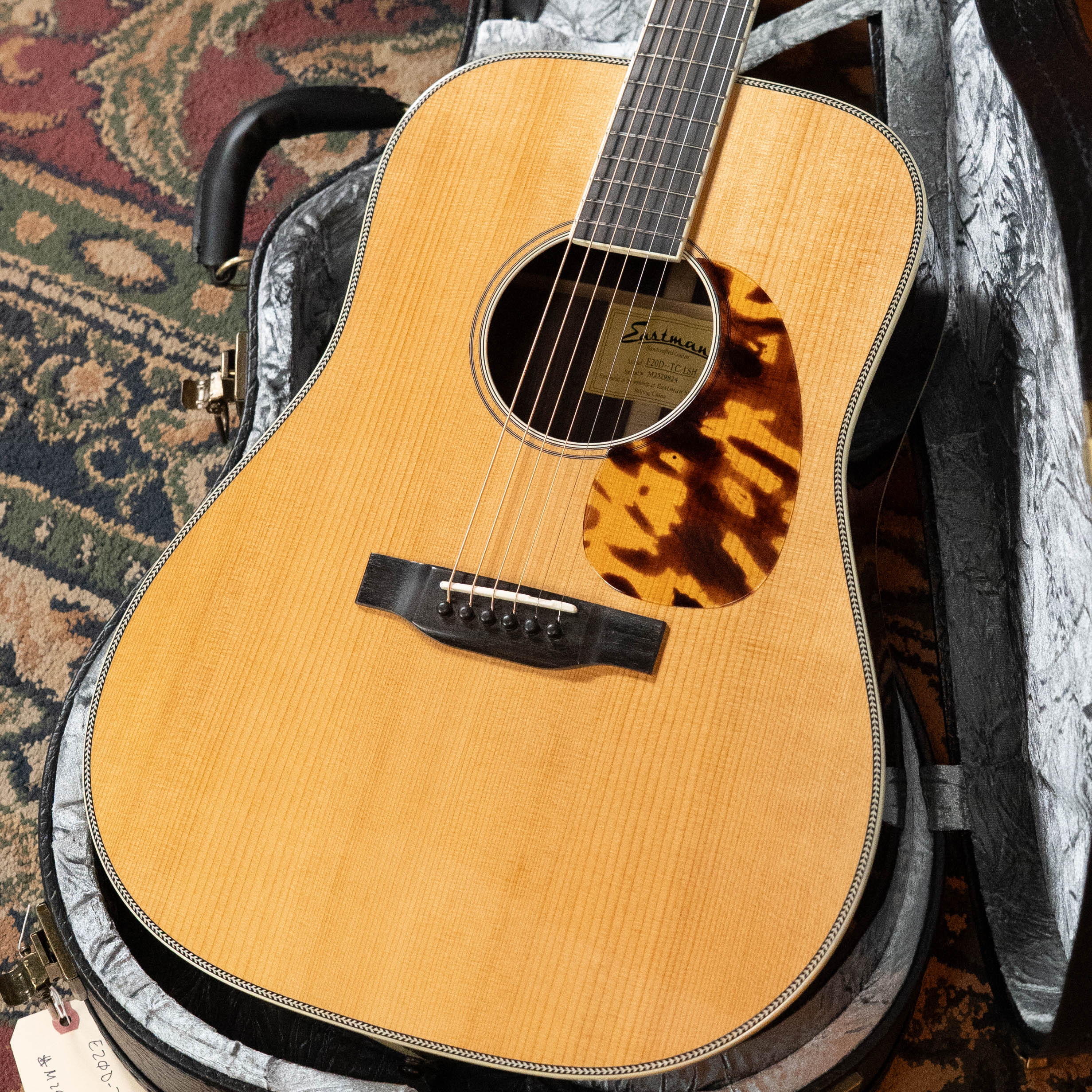 Eastman E20D-LSH-TC Thermo-Cured Adirondack/Rosewood Large Soundhole Dreadnought Acoustic Guitar #9824
