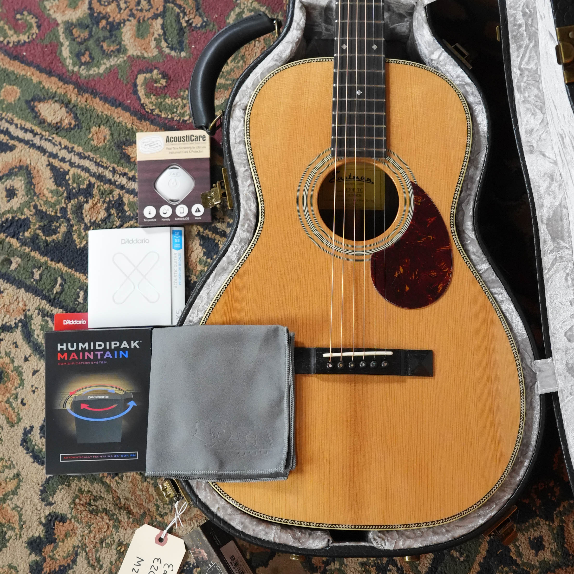 Eastman E20P Adirondack/Rosewood Thermo-Cured Parlor Acoustic Guitar #6758