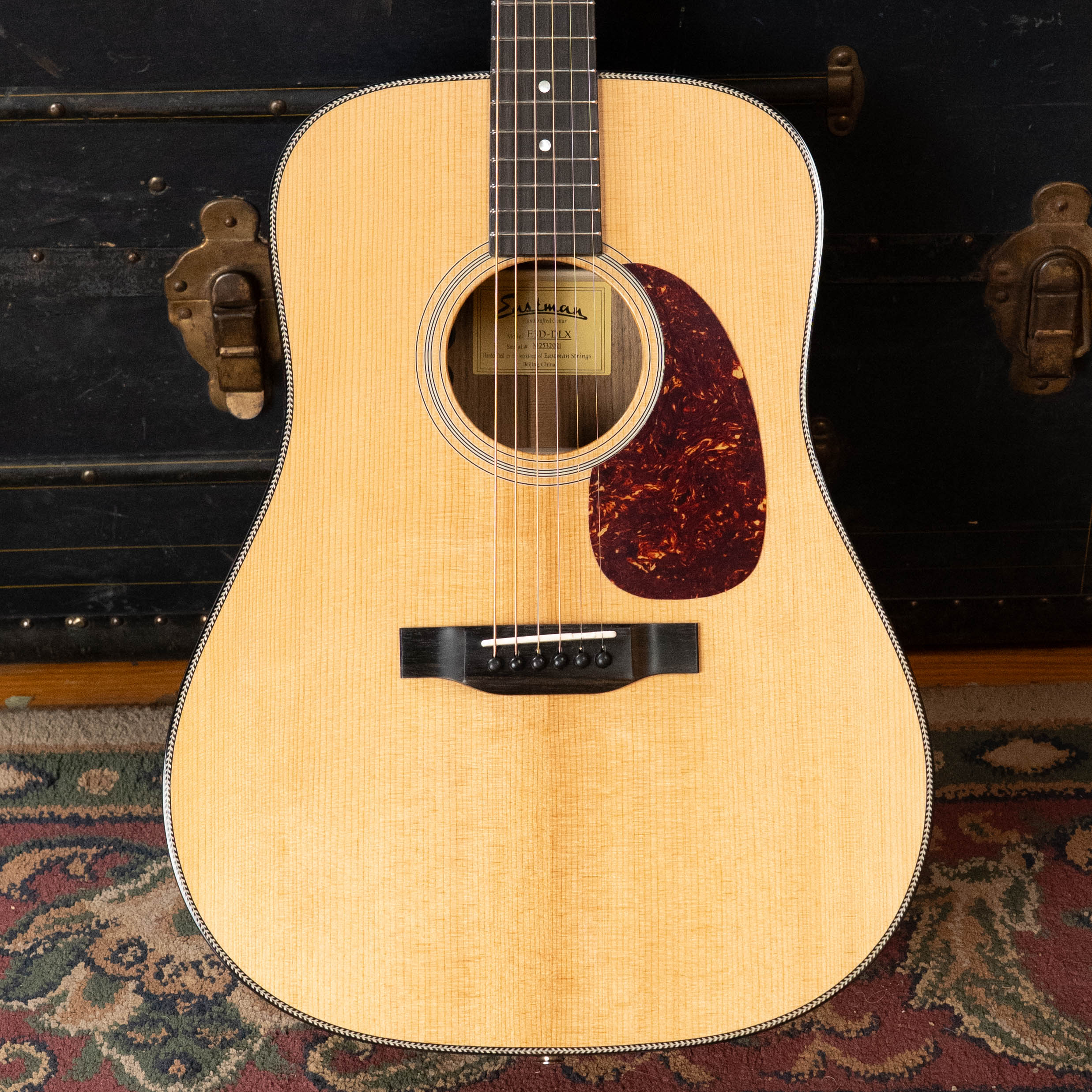Eastman E3D-DLX Sitka/ Ovankol Dreadnought Acoustic Guitar #2021