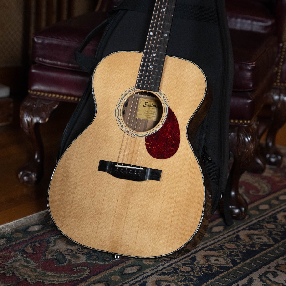 Eastman E3OM-DLX Gloss Thermo-Cured Orchestra Model Acoustic-Electric Guitar #7609