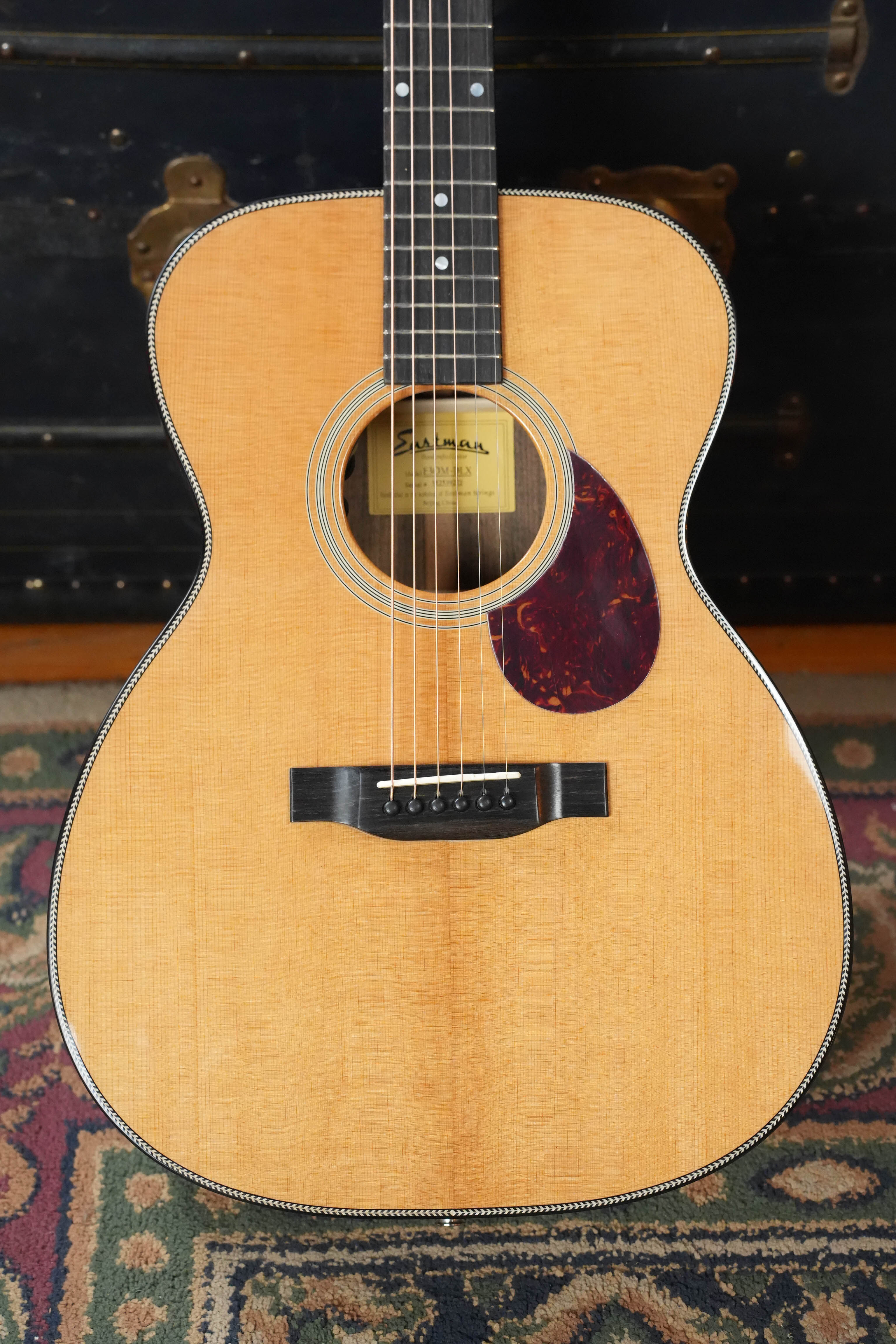 Eastman E3OM-DLX Sitka/Ovangkol Acoustic Guitar w/ Fishman Pickup #9222