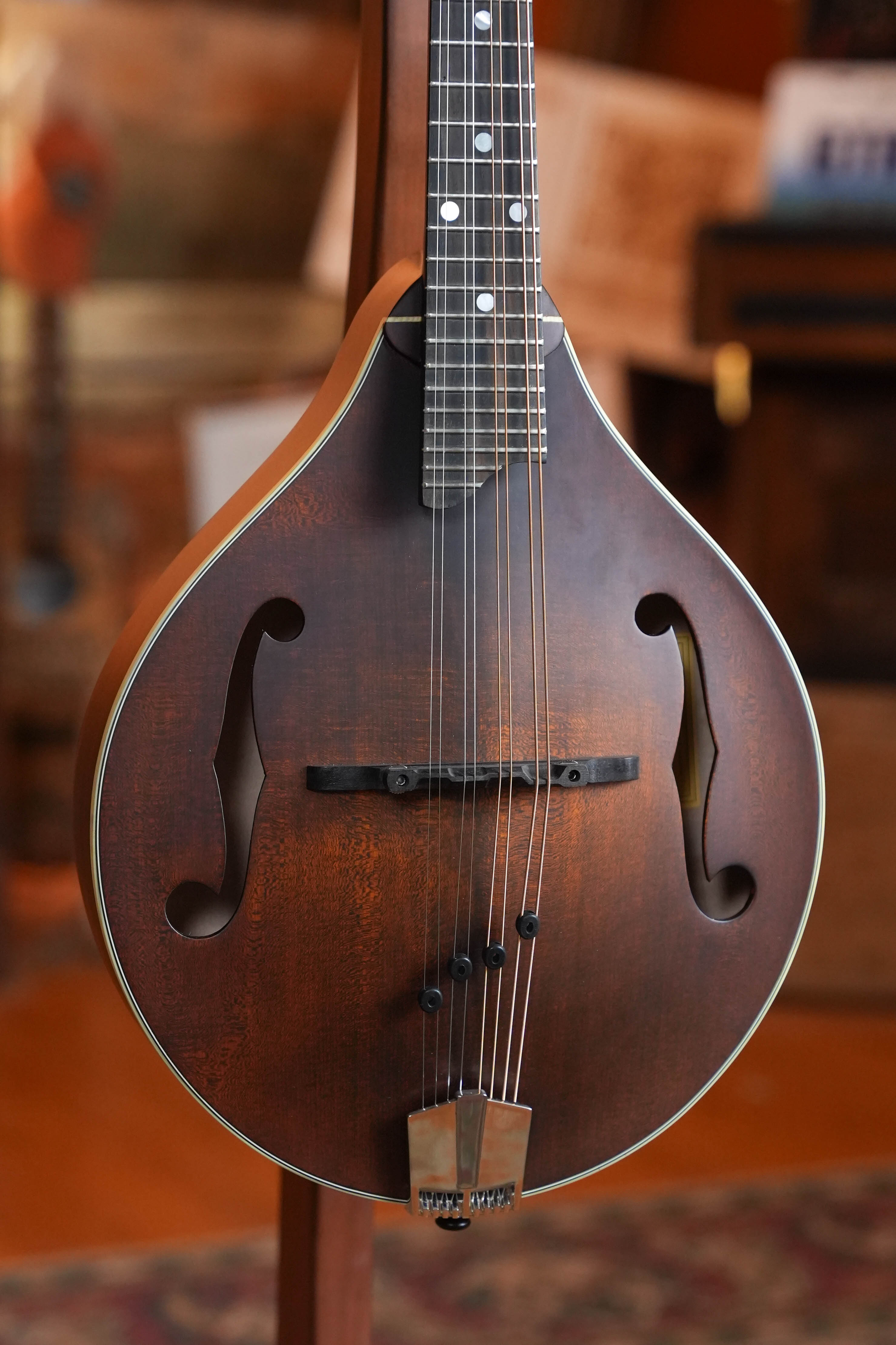 Eastman MD305L Left-Handed Spruce/Maple A-Style Hand-Carved Mandolin #4951