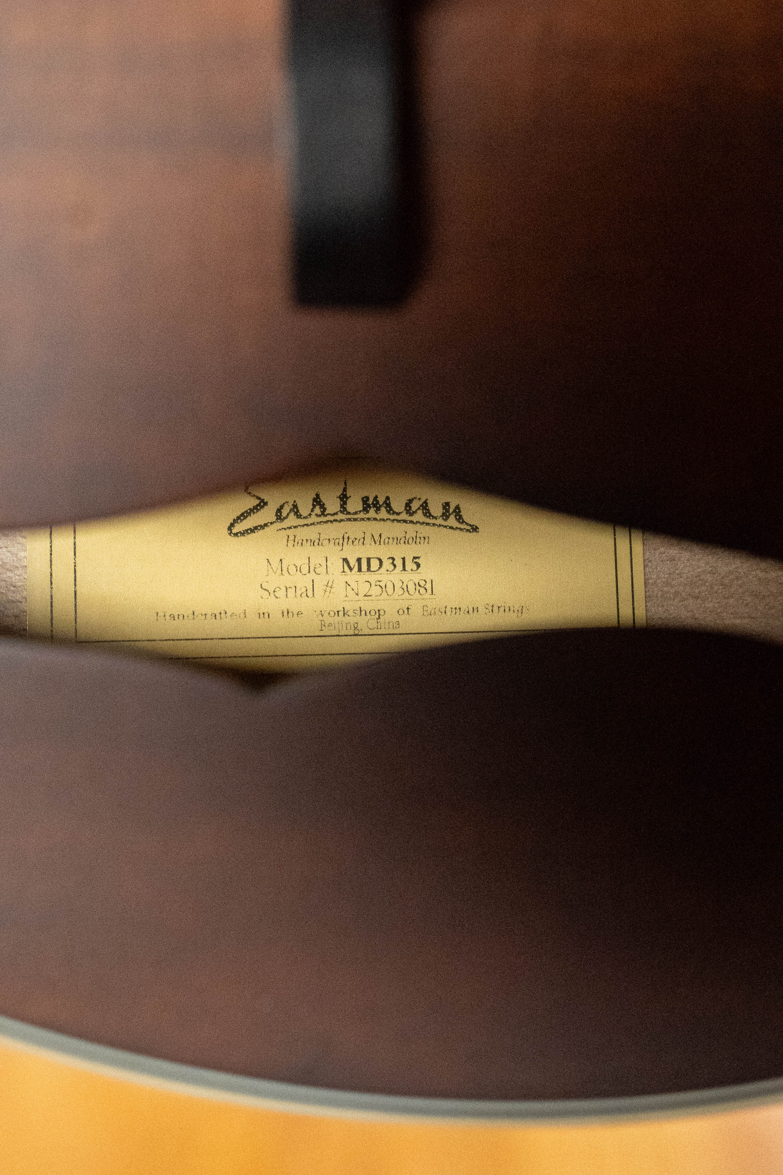 Eastman MD315 F-Style Hand-Carved Mandolin #3081