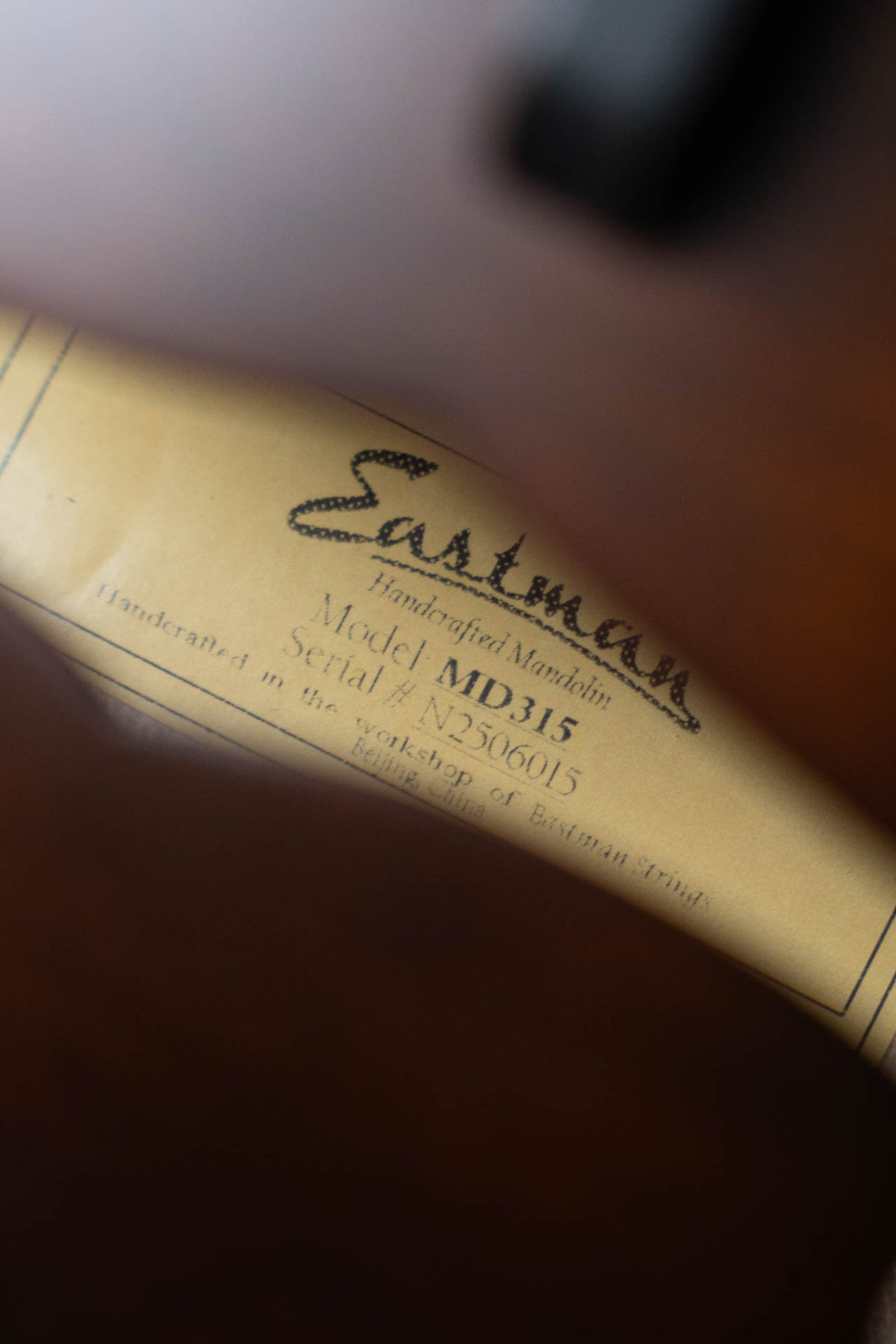 Eastman MD315 F-Style Hand-Carved Mandolin #6015