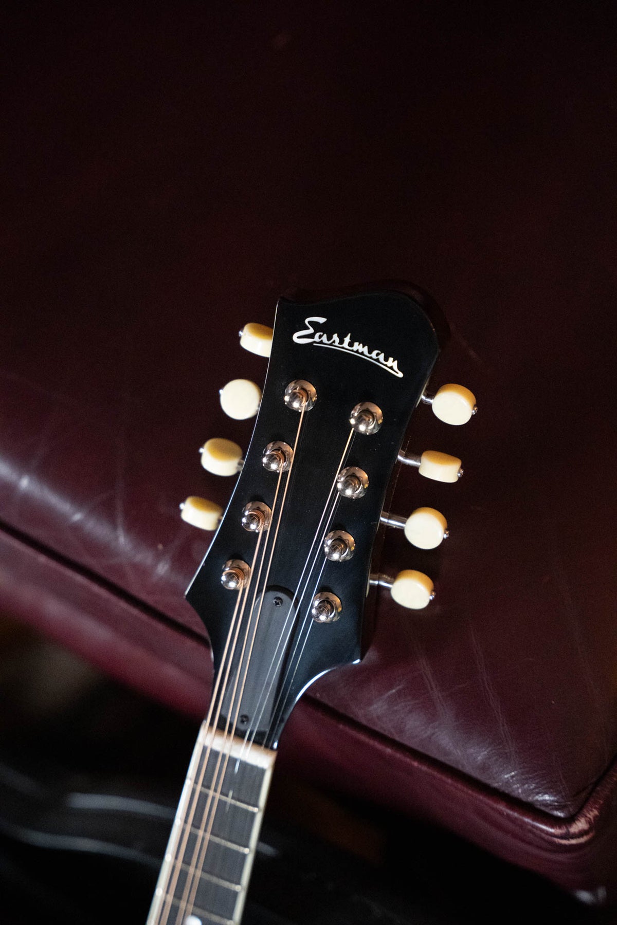 Eastman MD404-BK Black Top Oval Hole A-Style Mandolin #0600