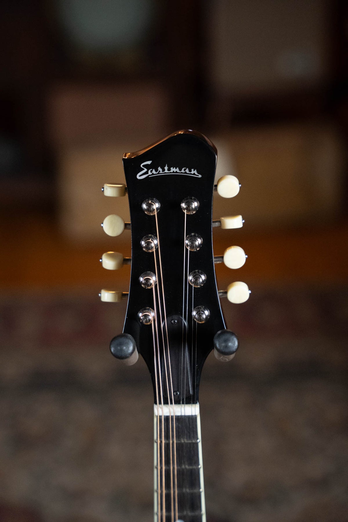 Eastman MD404-BK Black Top Oval Hole A-Style Mandolin #0600