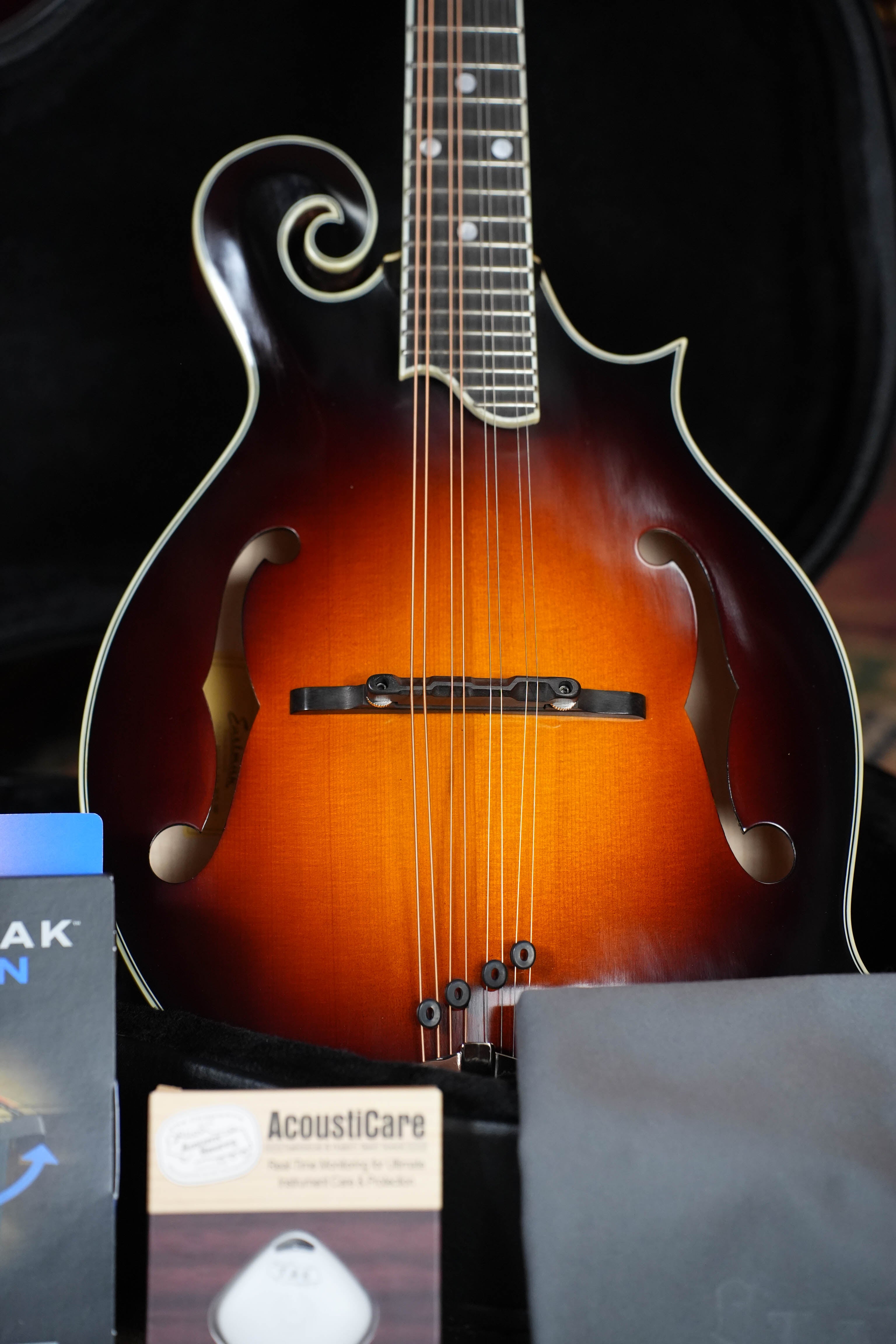 Eastman MD515/TV-WN-SB Spruce/Maple Wide Nut Sunburst F-Style Mandolin #6353