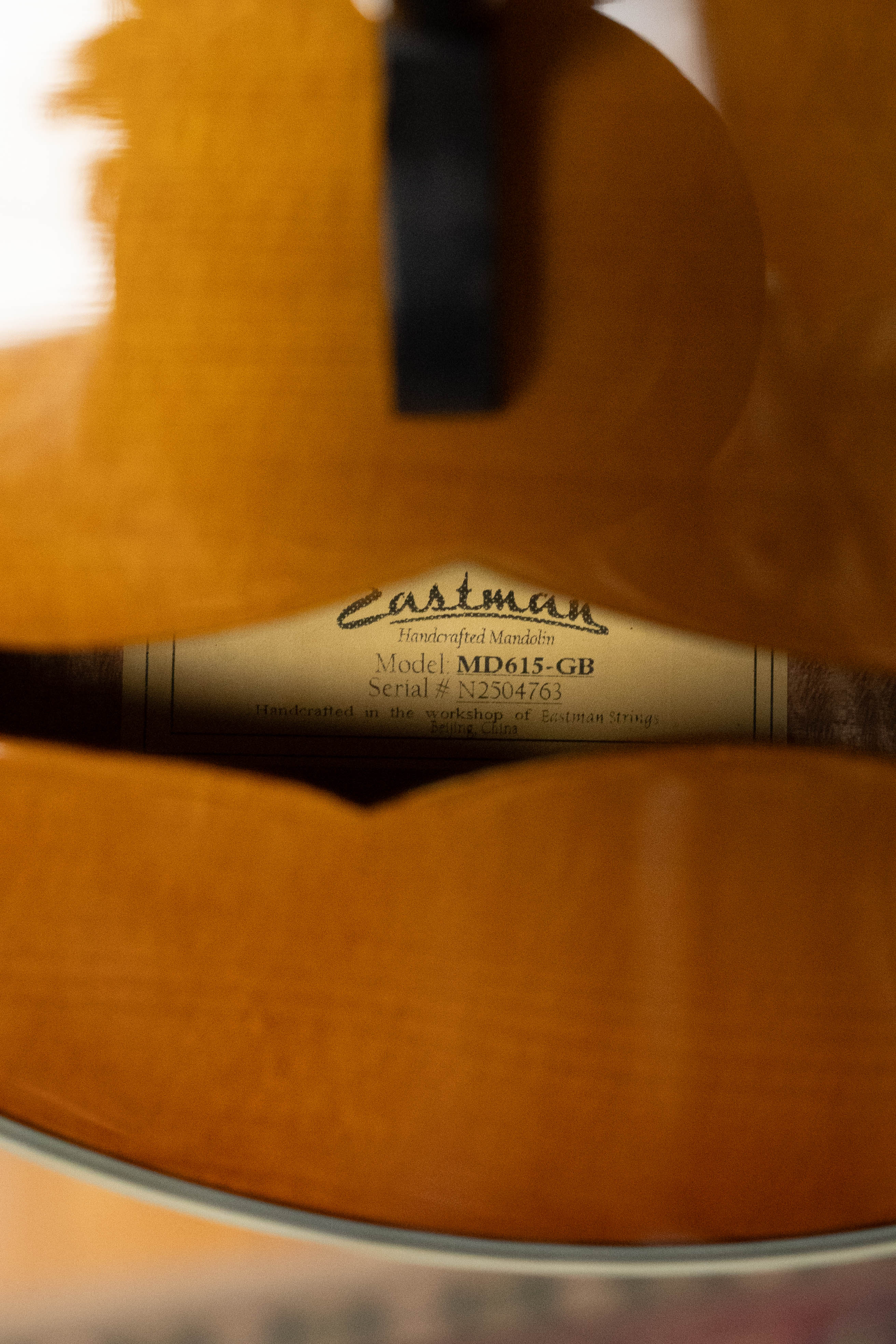 Eastman MD615-GB Goldburst F-Style Mandolin w/K&K Pickup #4763