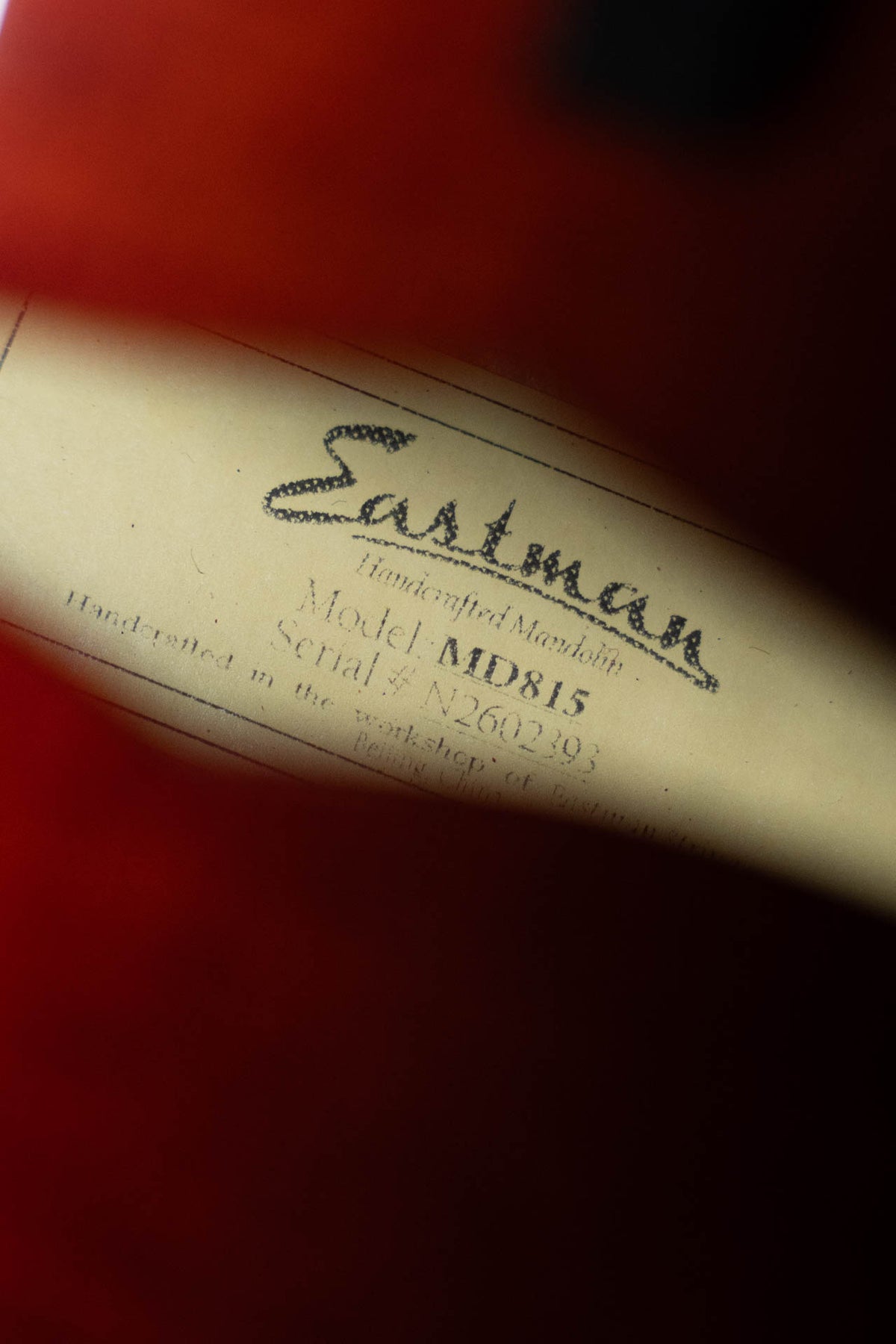 Eastman MD815 F-Style Mandolin #2393