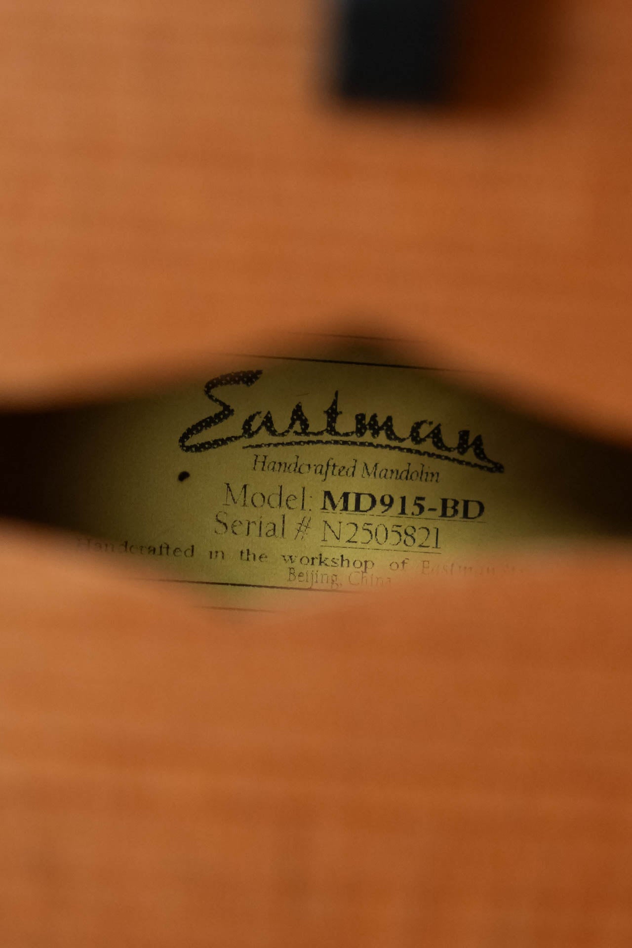 Eastman MD915-BD Adirondack/Flamed Maple F-style Mandolin #5821