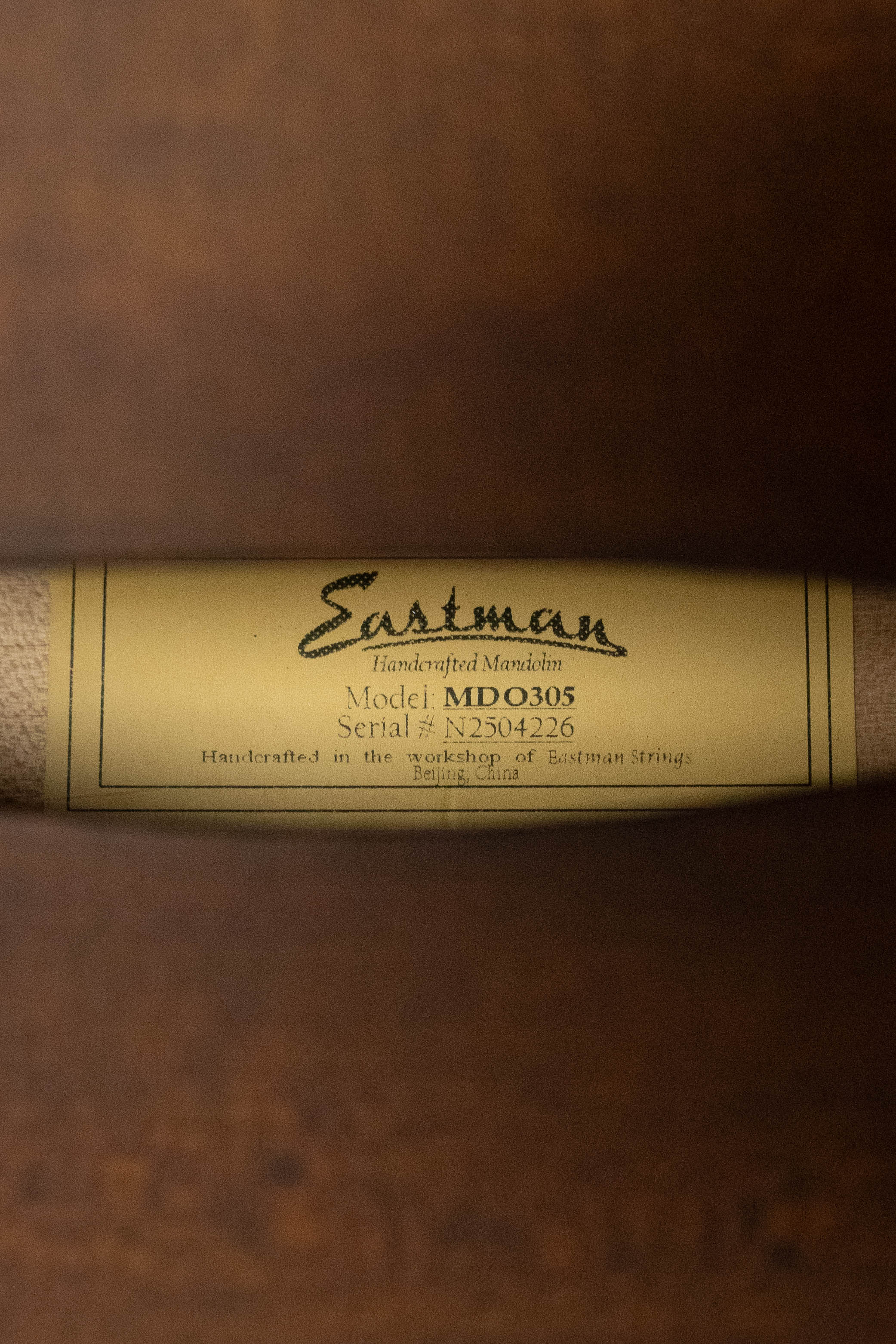 Eastman MDO305 Hand-Carved Octave A-Style Mandolin #4226