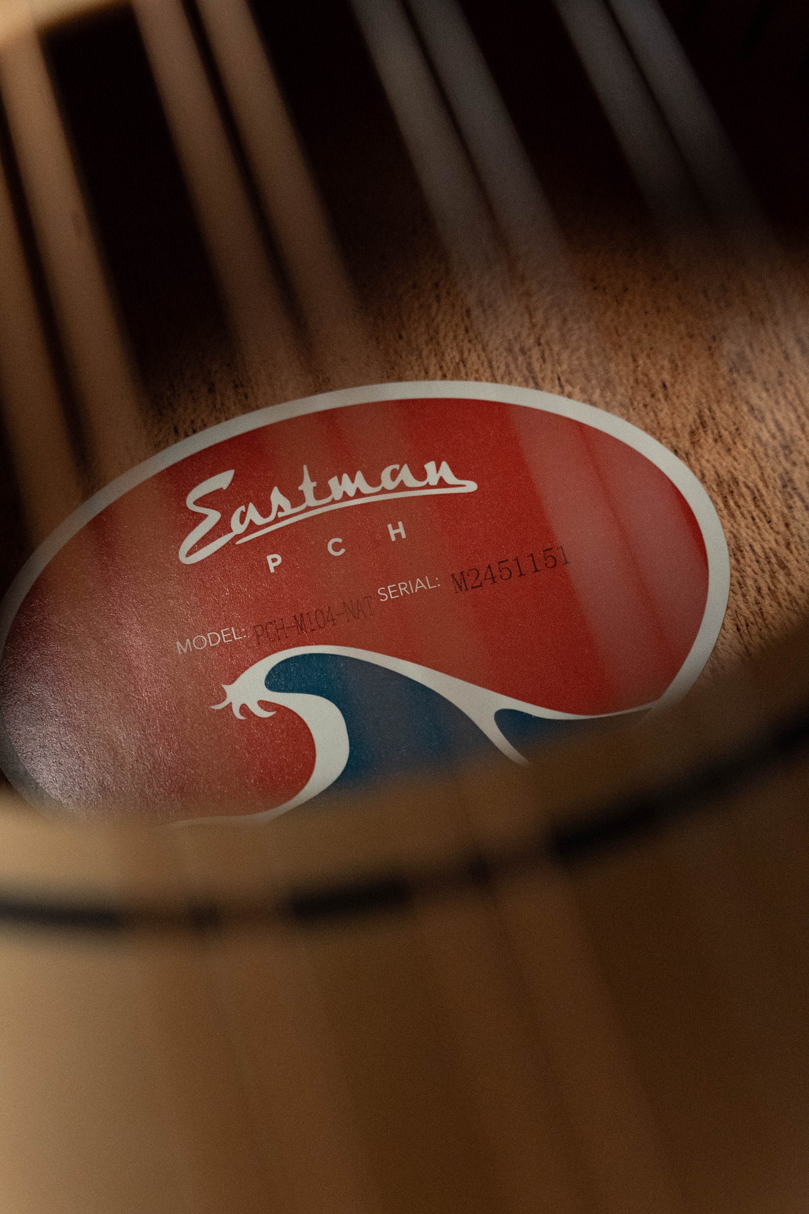 Eastman PCH-M104-NAT Solid Spruce/Laminated Mahogany Natural Flattop A-Style Mandolin #1151