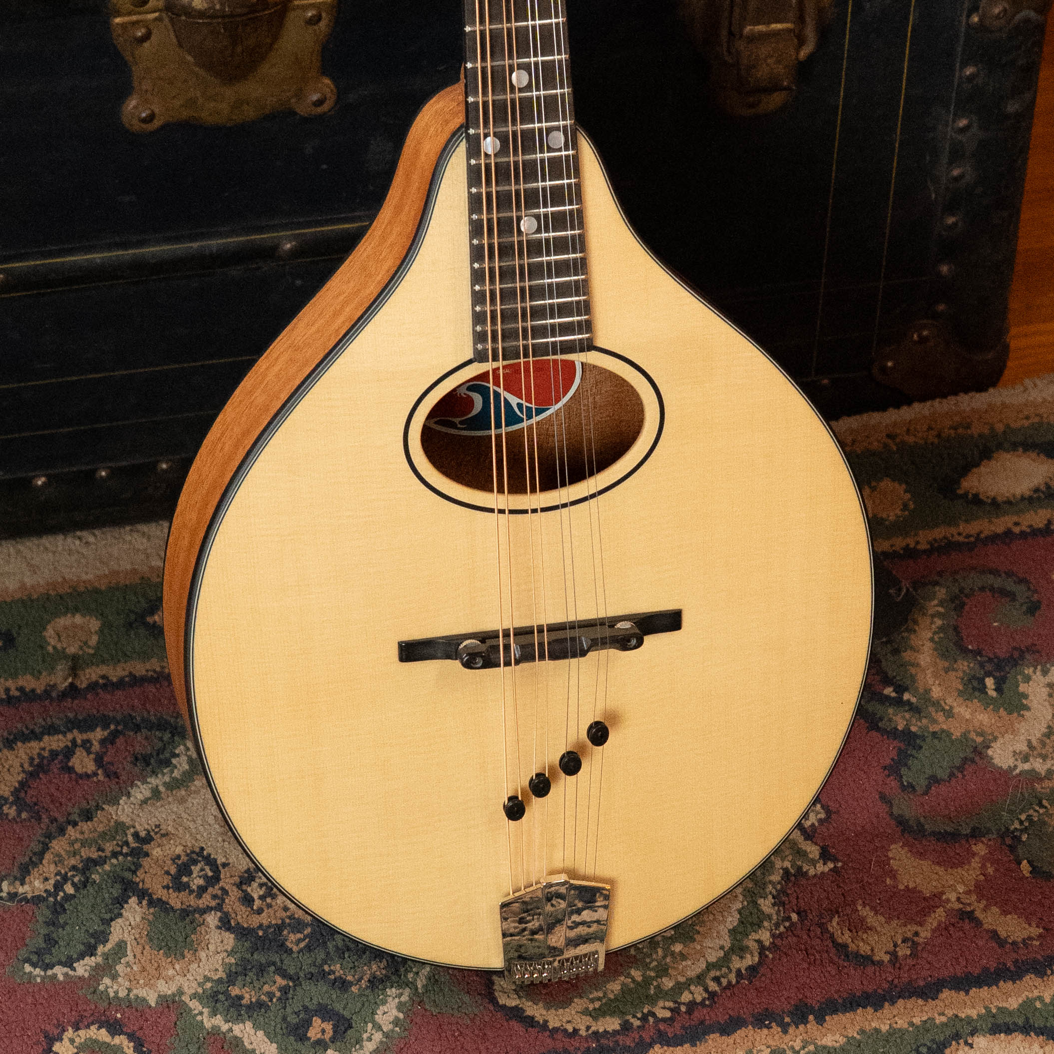 Eastman PCH-M104-NAT Solid Spruce/Laminated Mahogany Natural Flattop A-Style Mandolin #1236