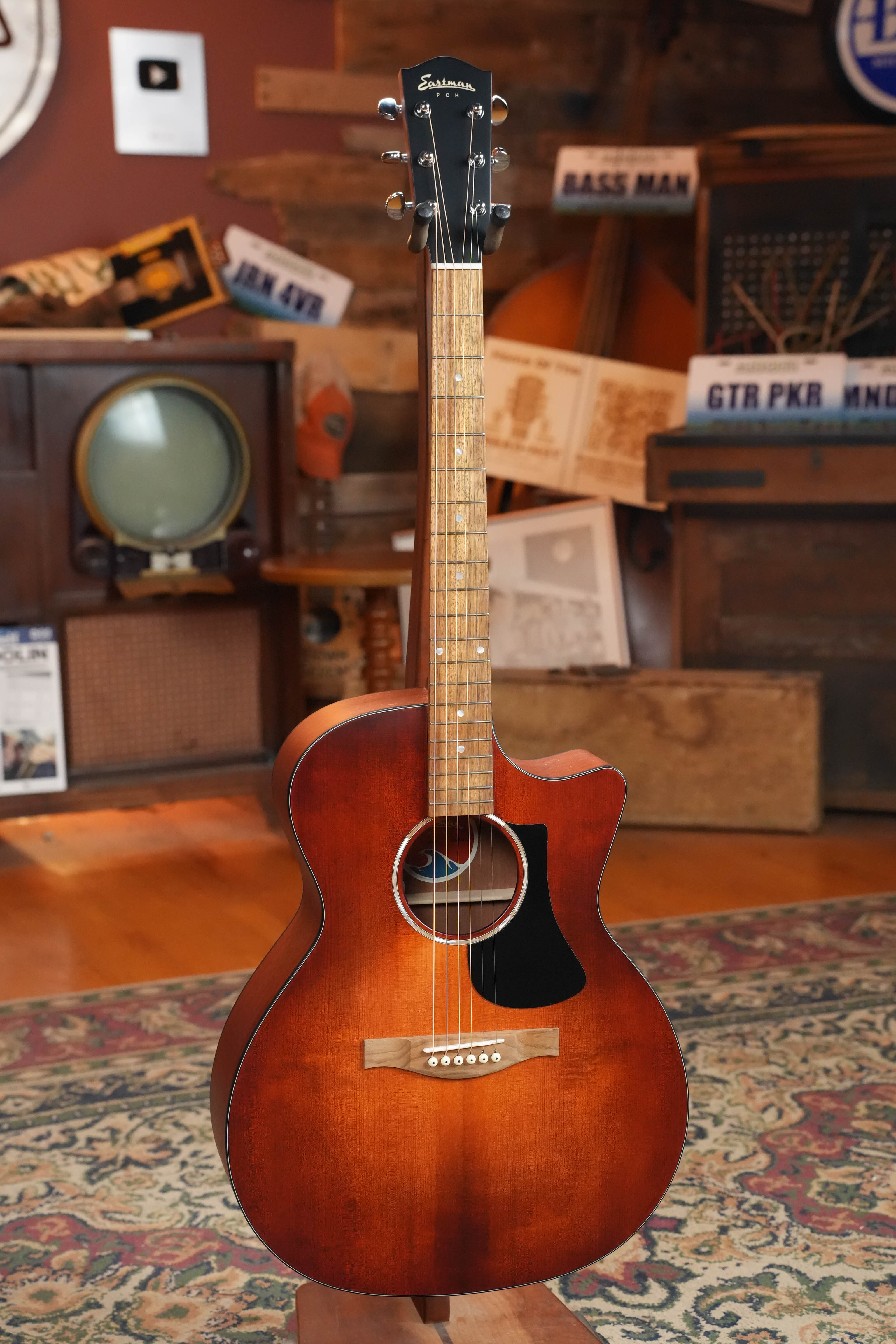 Eastman PCH1-GACE-CLA Cutaway Grand Auditorium Classic Finish Guitar w/Electronics #4776