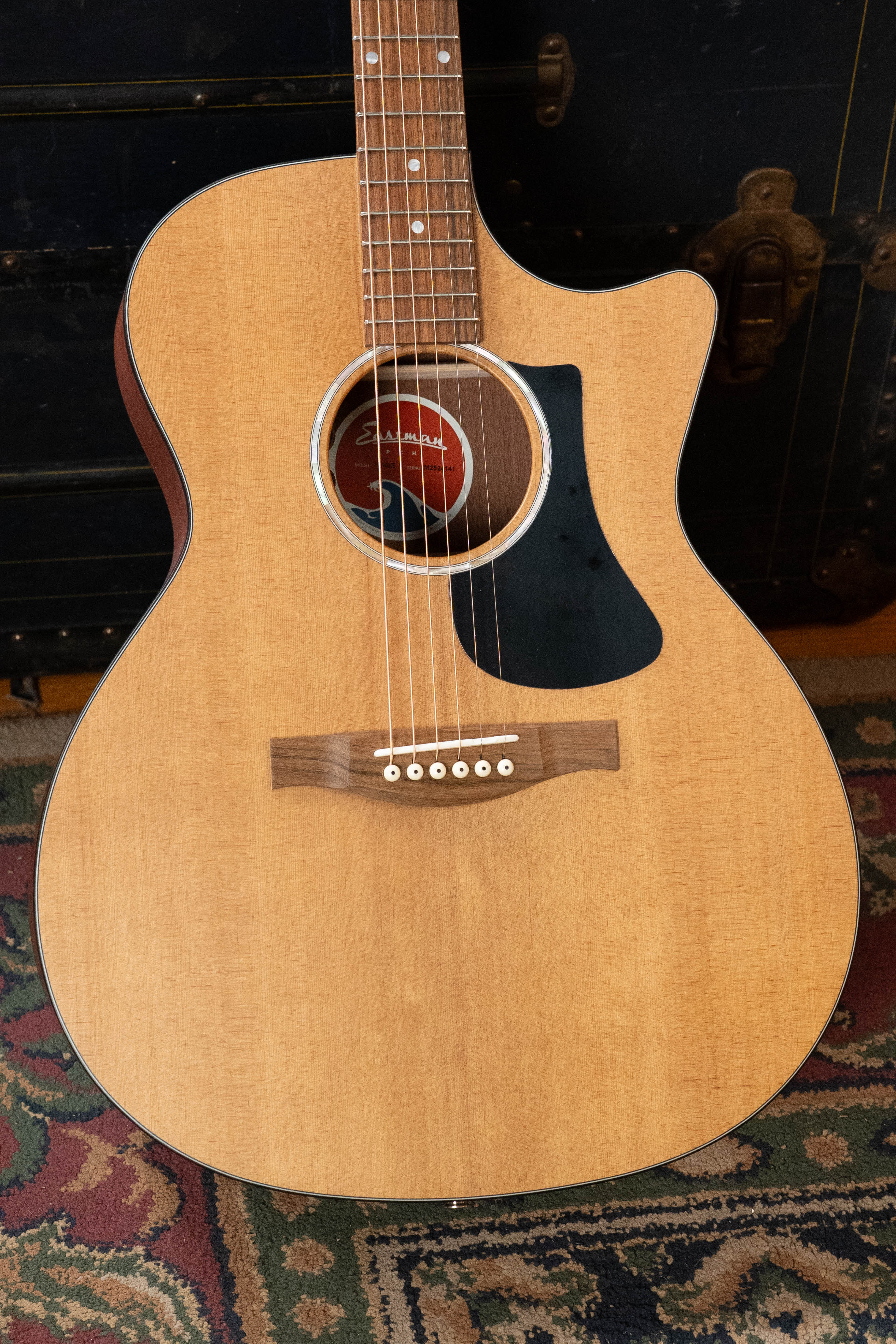Eastman PCH1-GACE Sitka/Laminated Sapele Cutaway Grand Auditorium Guitar w/Electronics #4141