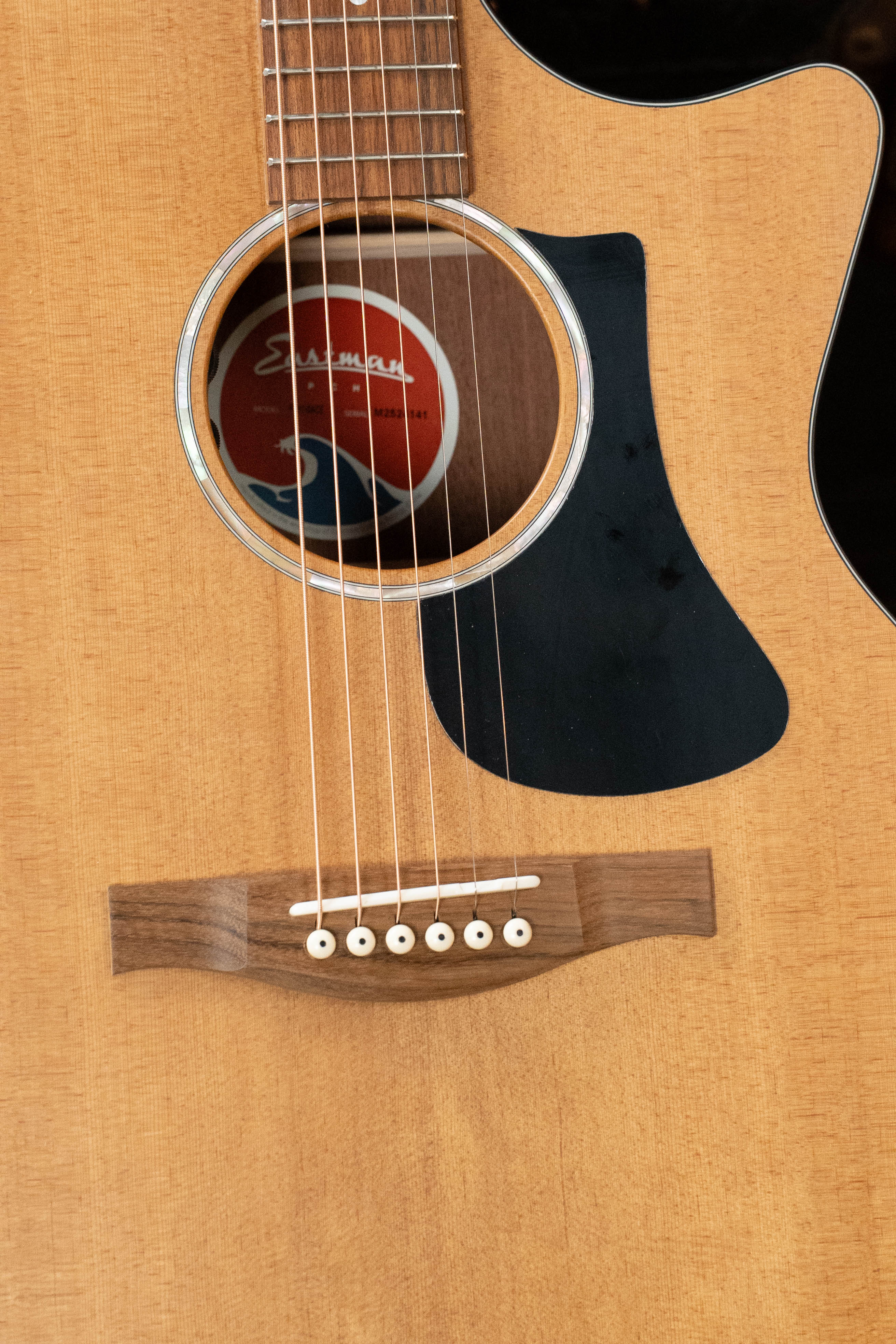 Eastman PCH1-GACE Sitka/Laminated Sapele Cutaway Grand Auditorium Guitar w/Electronics #4141