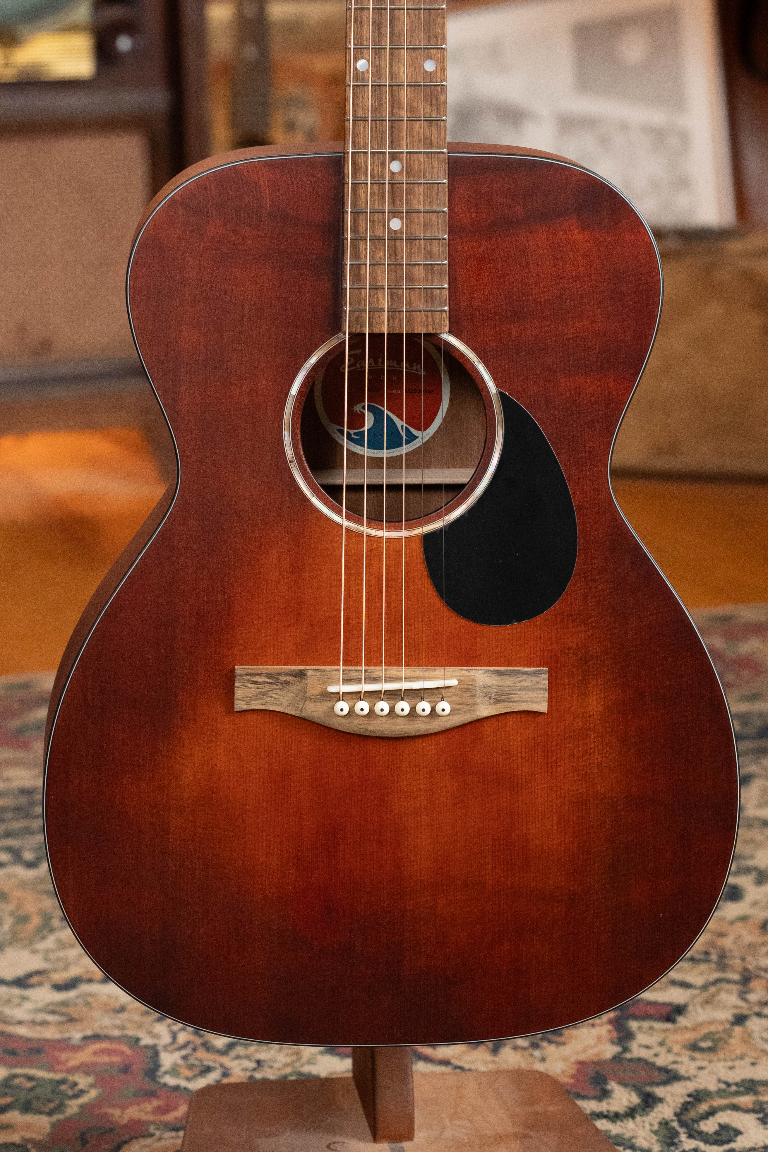 Eastman PCH1-OM-CLA Thermo-Cured Sitka/Laminated Sapele Classic Finish Orchestra Model Acoustic Guitar #0945