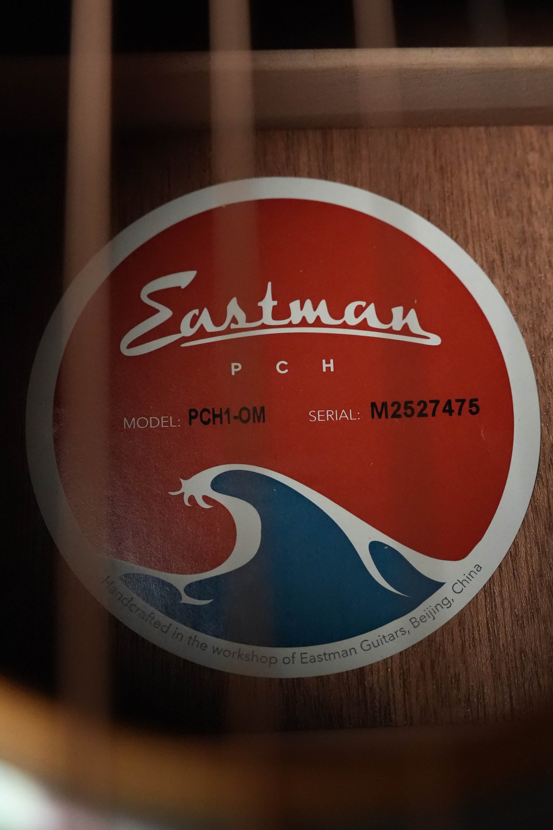 Eastman PCH1-OM Thermo-Cured Sitka/Laminated Sapele Orchestra Model Acoustic Guitar #7475