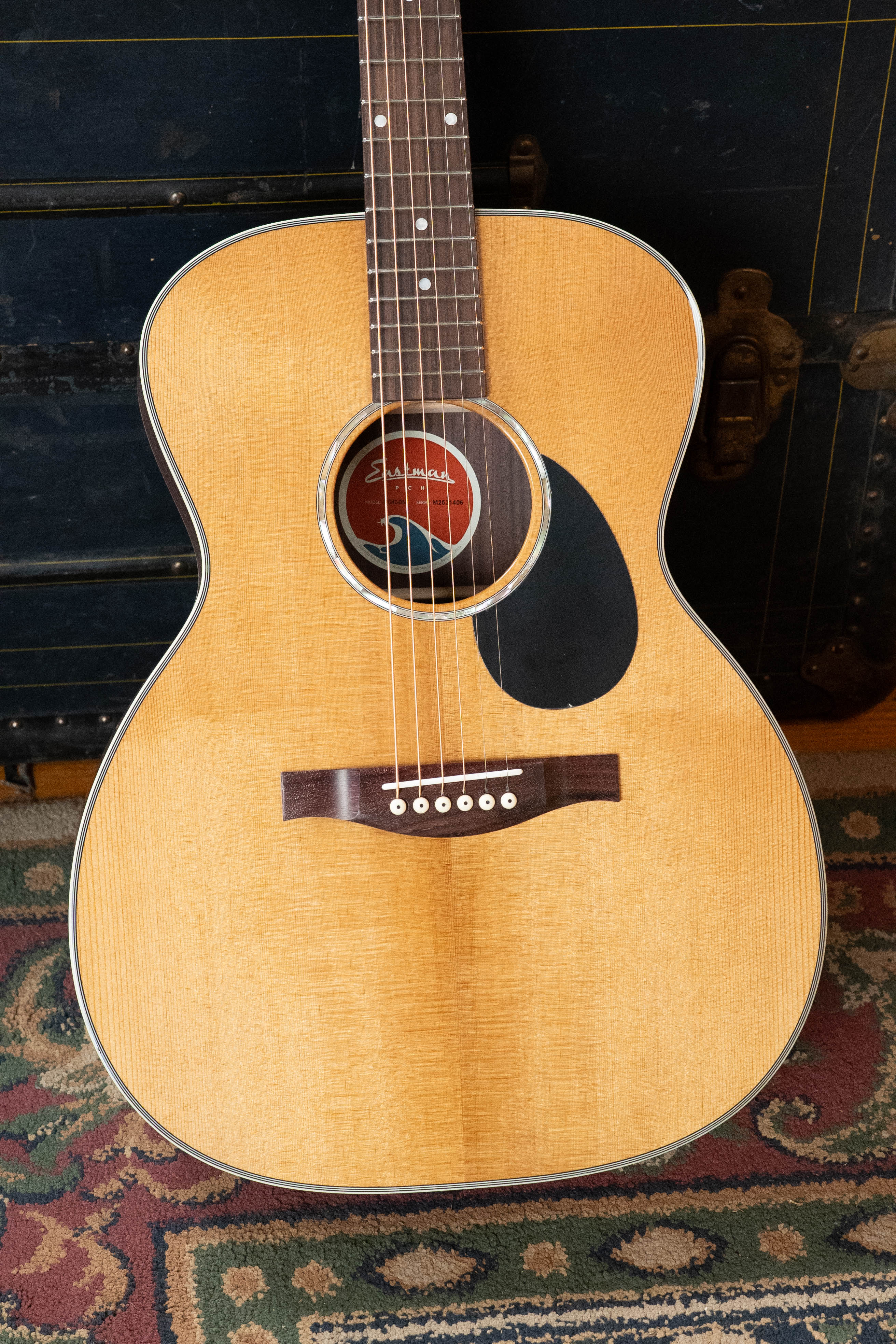 Eastman PCH2-OM Solid Sitka/Laminated Rosewood Orchestra Model Acoustic Guitar #1406