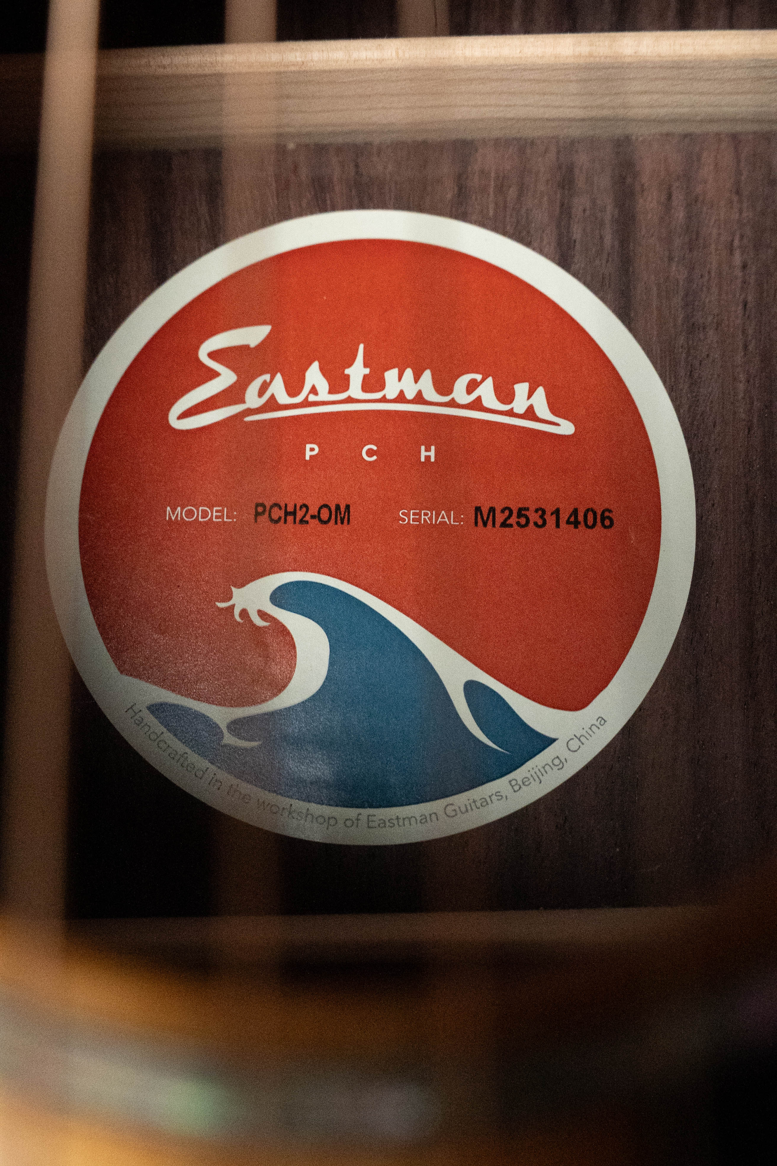 Eastman PCH2-OM Solid Sitka/Laminated Rosewood Orchestra Model Acoustic Guitar #1406