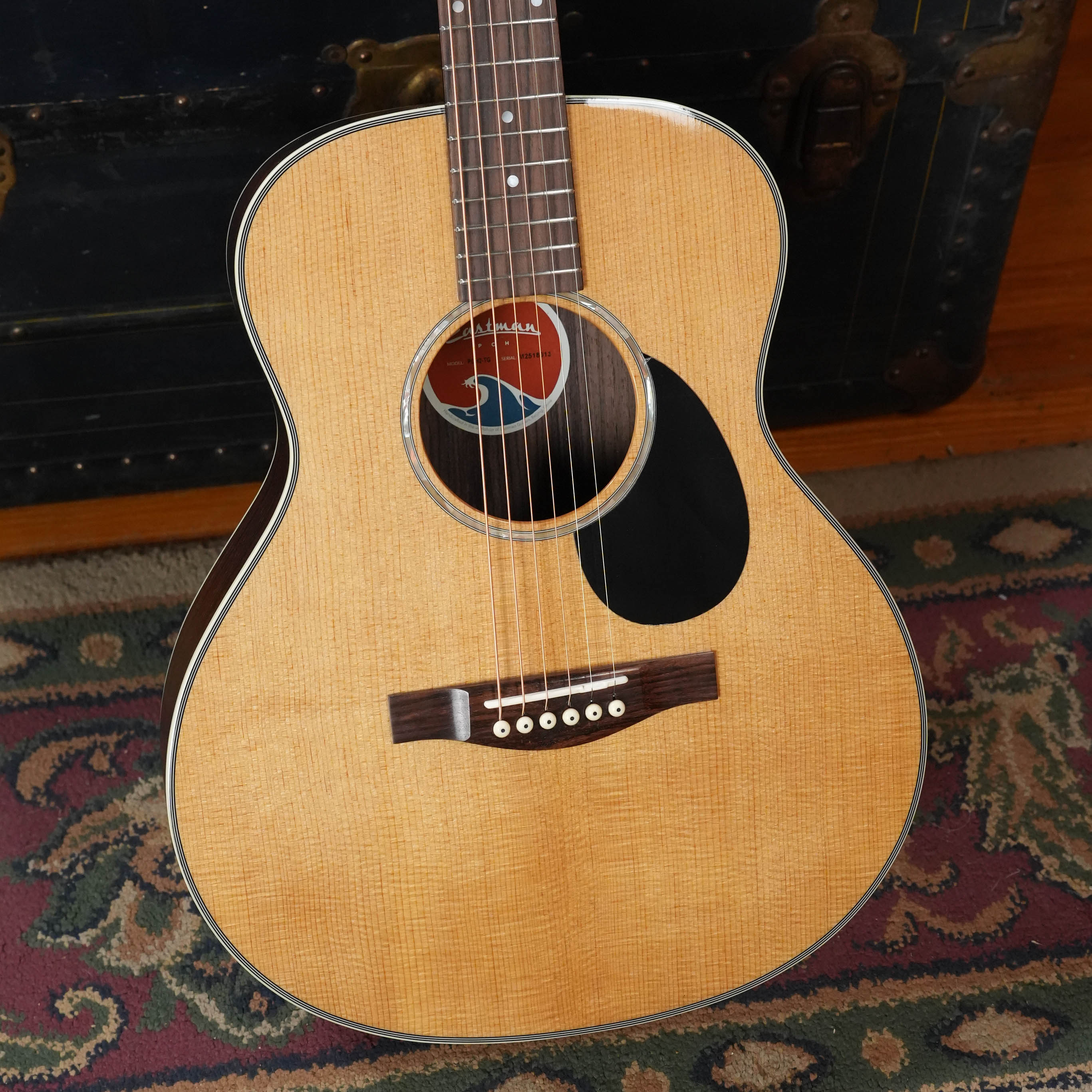 Eastman PCH2-TG Thermo-Cured Solid Sitka/Laminated Rosewood Travel Acoustic Guitar #8013