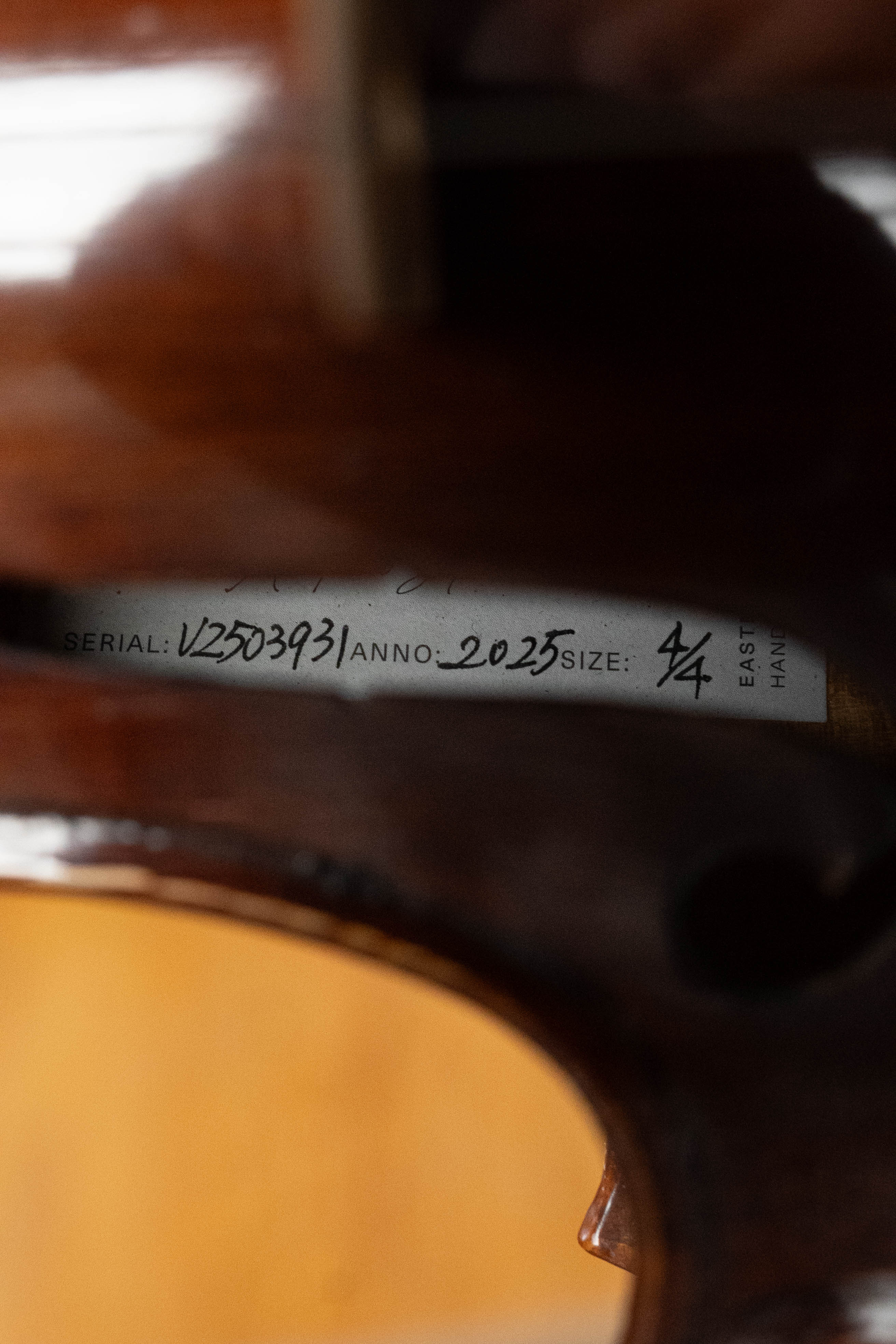 Eastman Spruce/Maple 4/4 Sized Andreas Eastman Stradivari Violin VLF2 Kit #3931