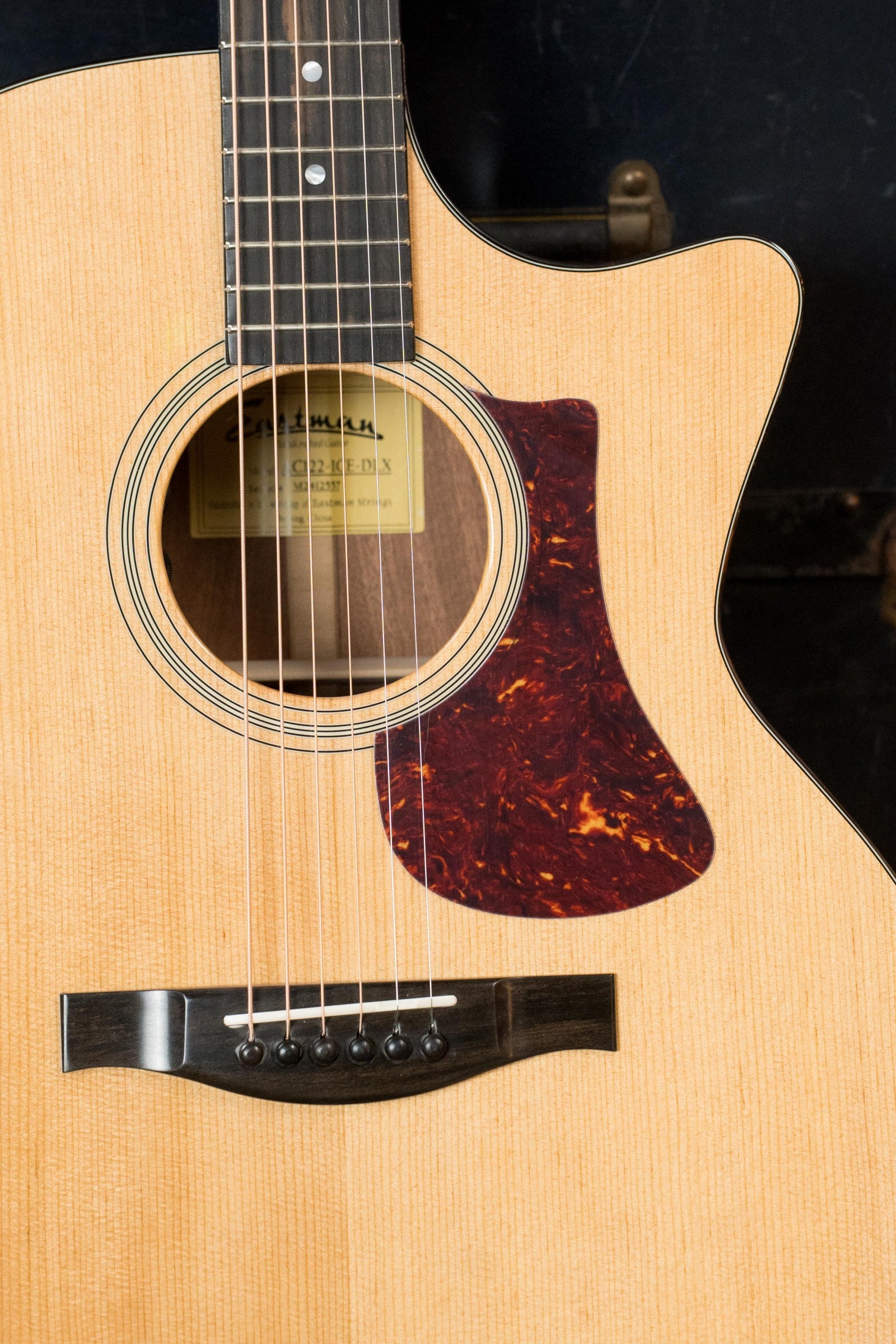 Eastman AC122-1CE-DLX Sitka/Sapele Cutaway Acoustic/Electric Guitar w/ Fishman Pickup #2557