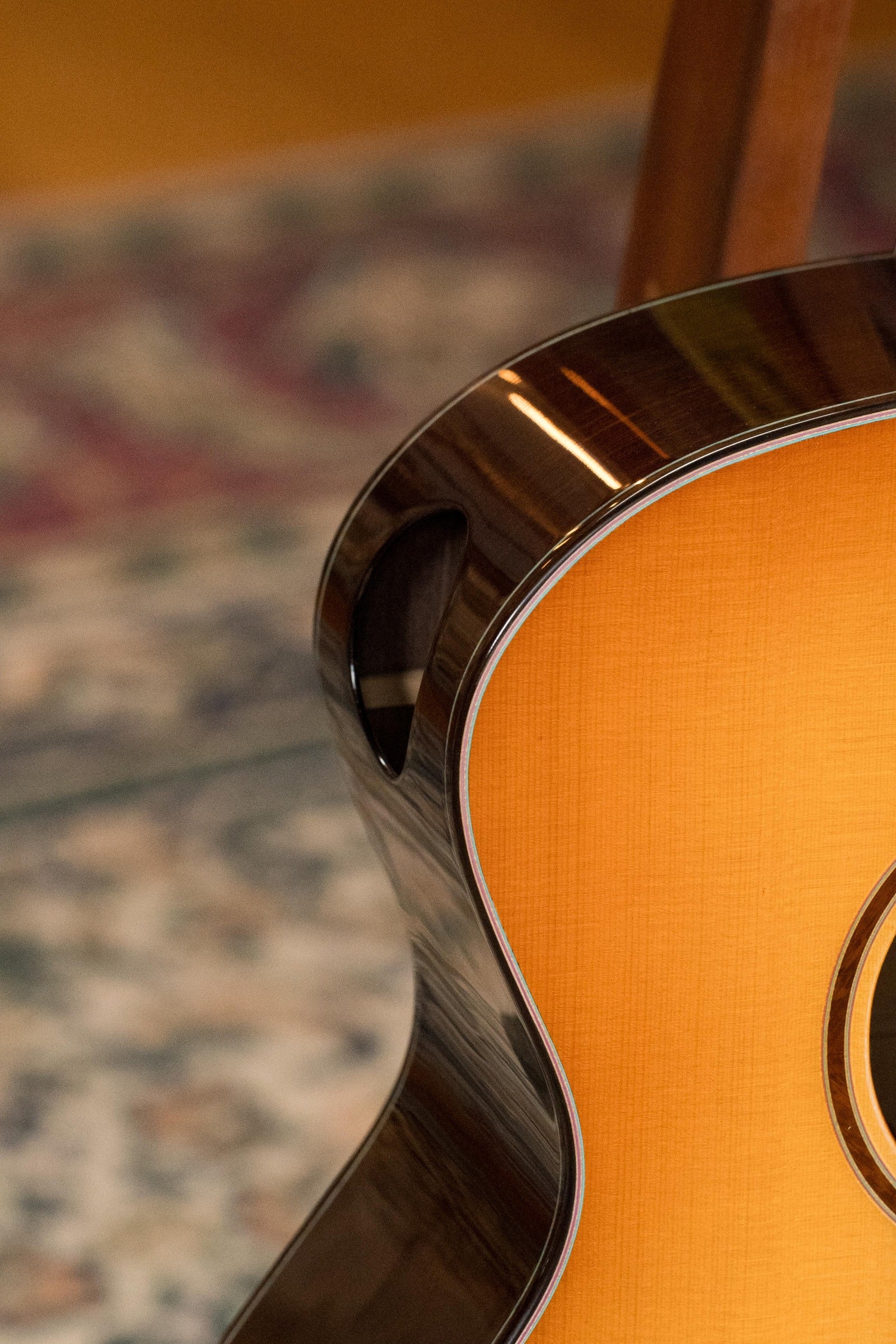Grand auditorium acoustic guitar with European spruce top and dark rosewood sides in Dakota fade finish, featuring a cutaway . - Eastman AC722CE-DF European Spruce/Rosewood Dakota Fade Finish Grand Auditorium w/ LR Baggs Pickup #6872 - Default Title
