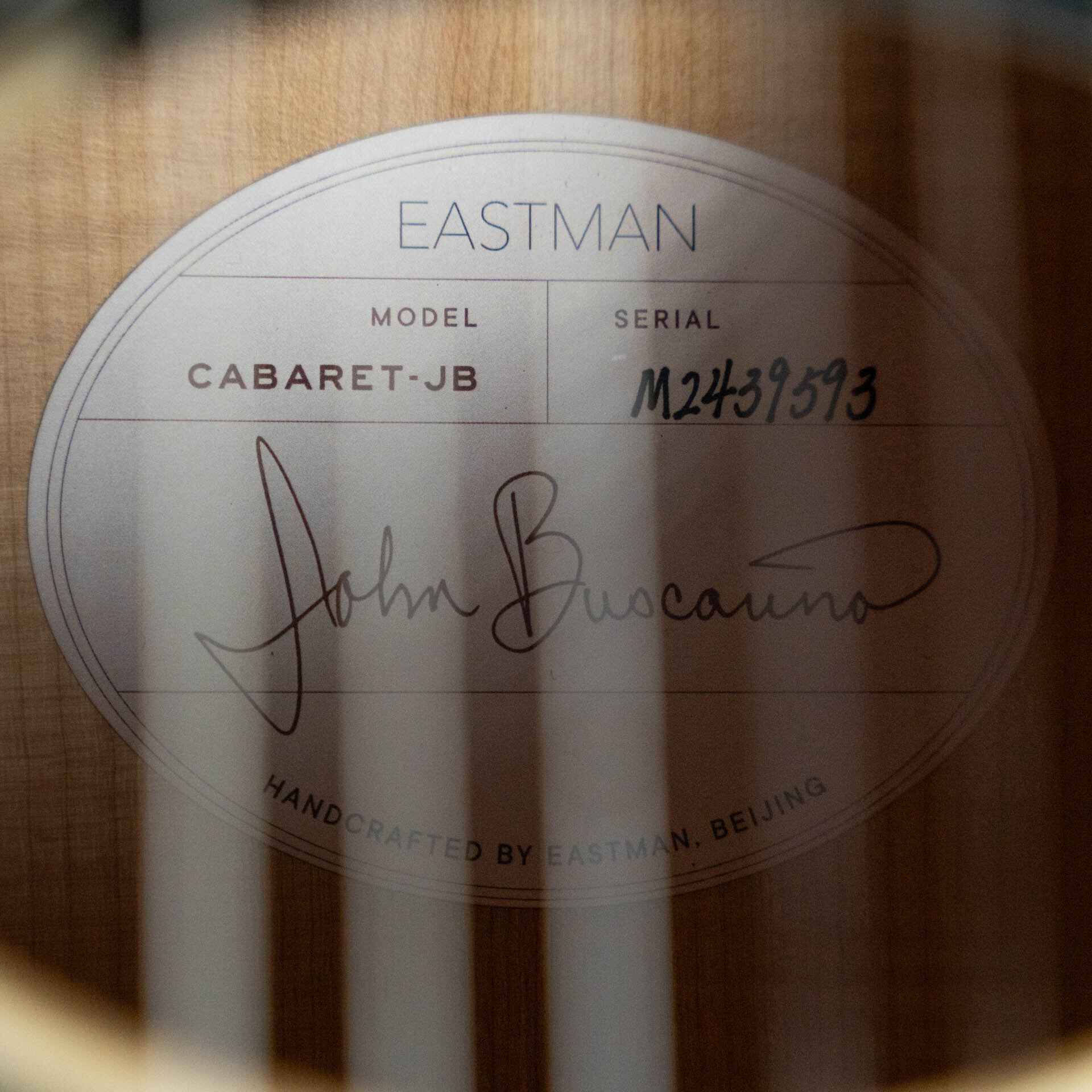 Eastman CABARET-JB Spruce/Figured Maple Cutaway Nylon String Guitar w/Soundport and Electronics #9593