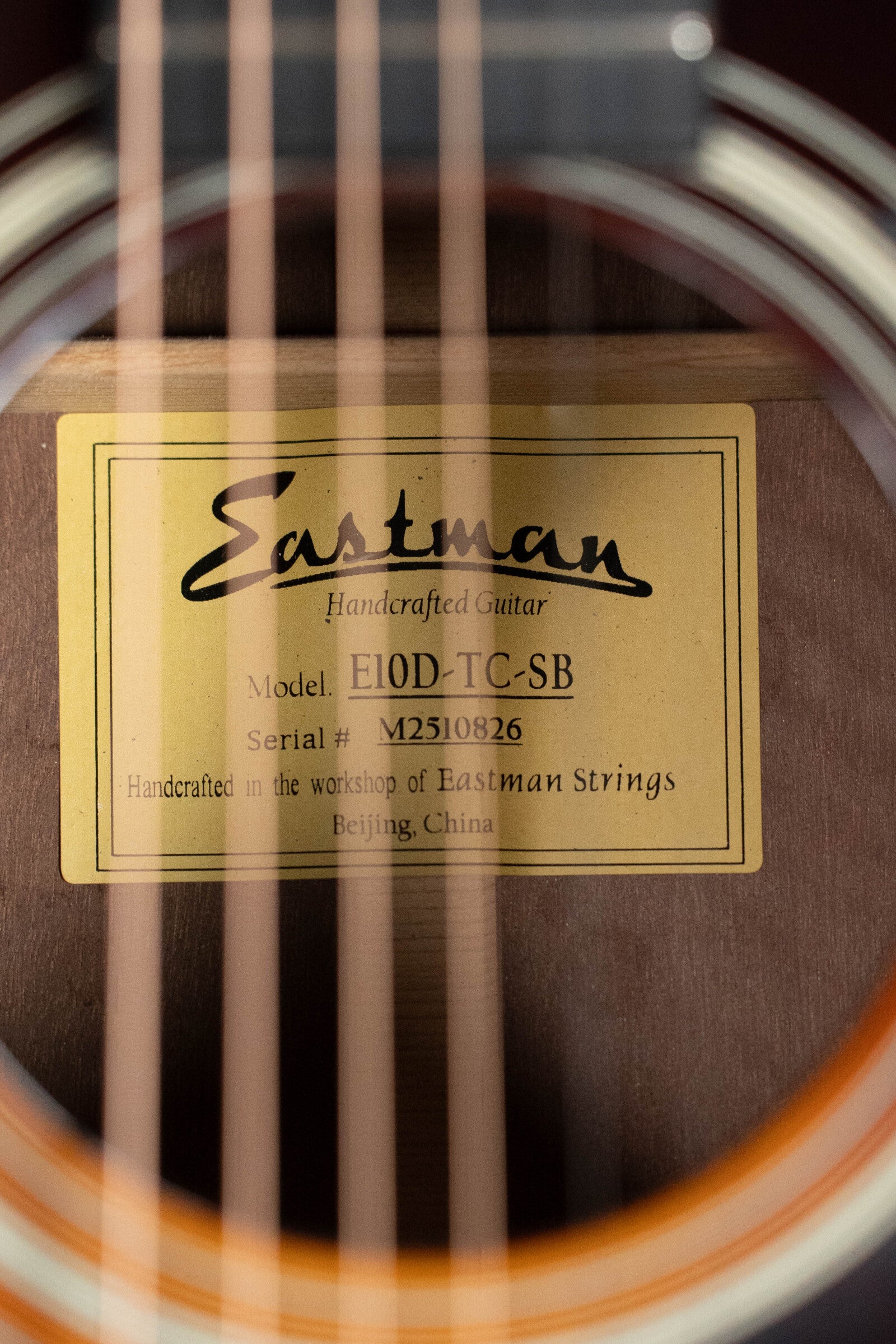 Eastman E10D-TC-SB Thermo-Cured Adirondack/Mahogany Sunburst Dreadnought Acoustic Guitar #0826