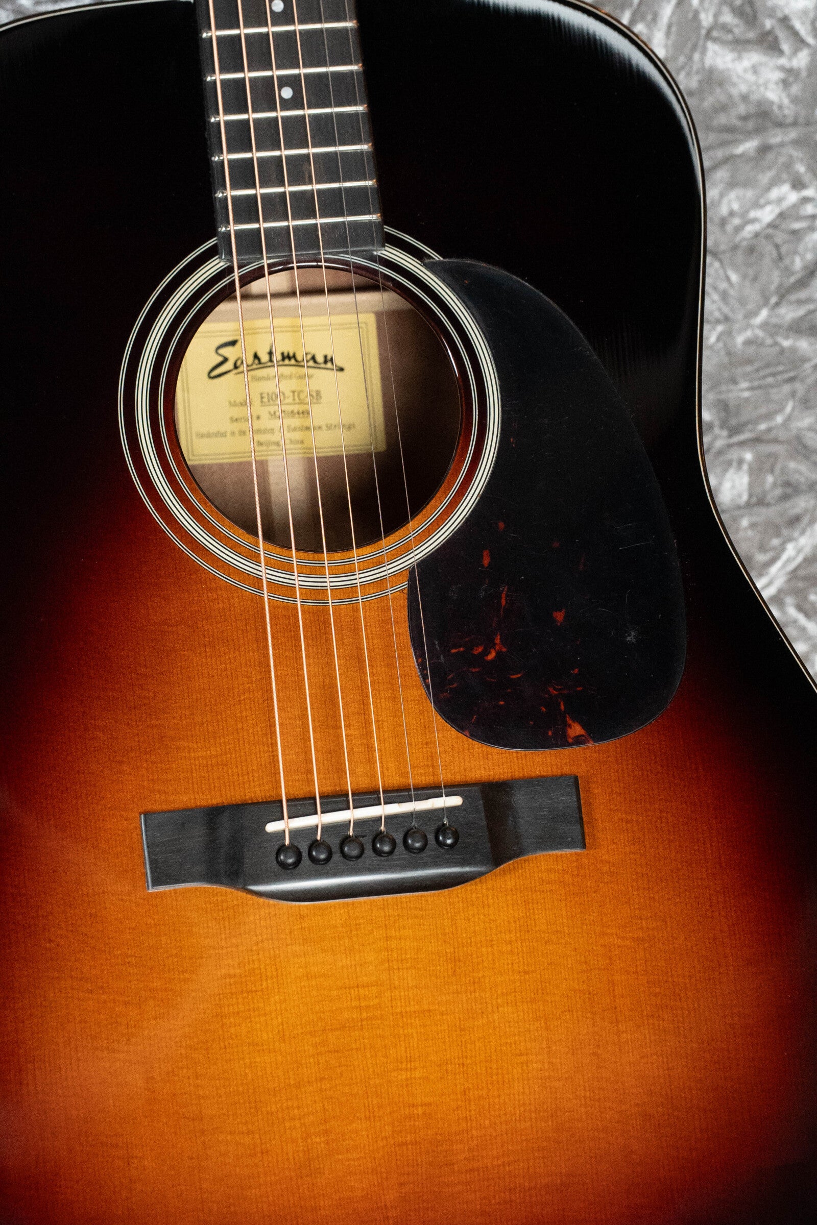 Eastman E10D-TC-SB Thermo-Cured Adirondack/Mahogany Sunburst Dreadnought Acoustic Guitar #6449