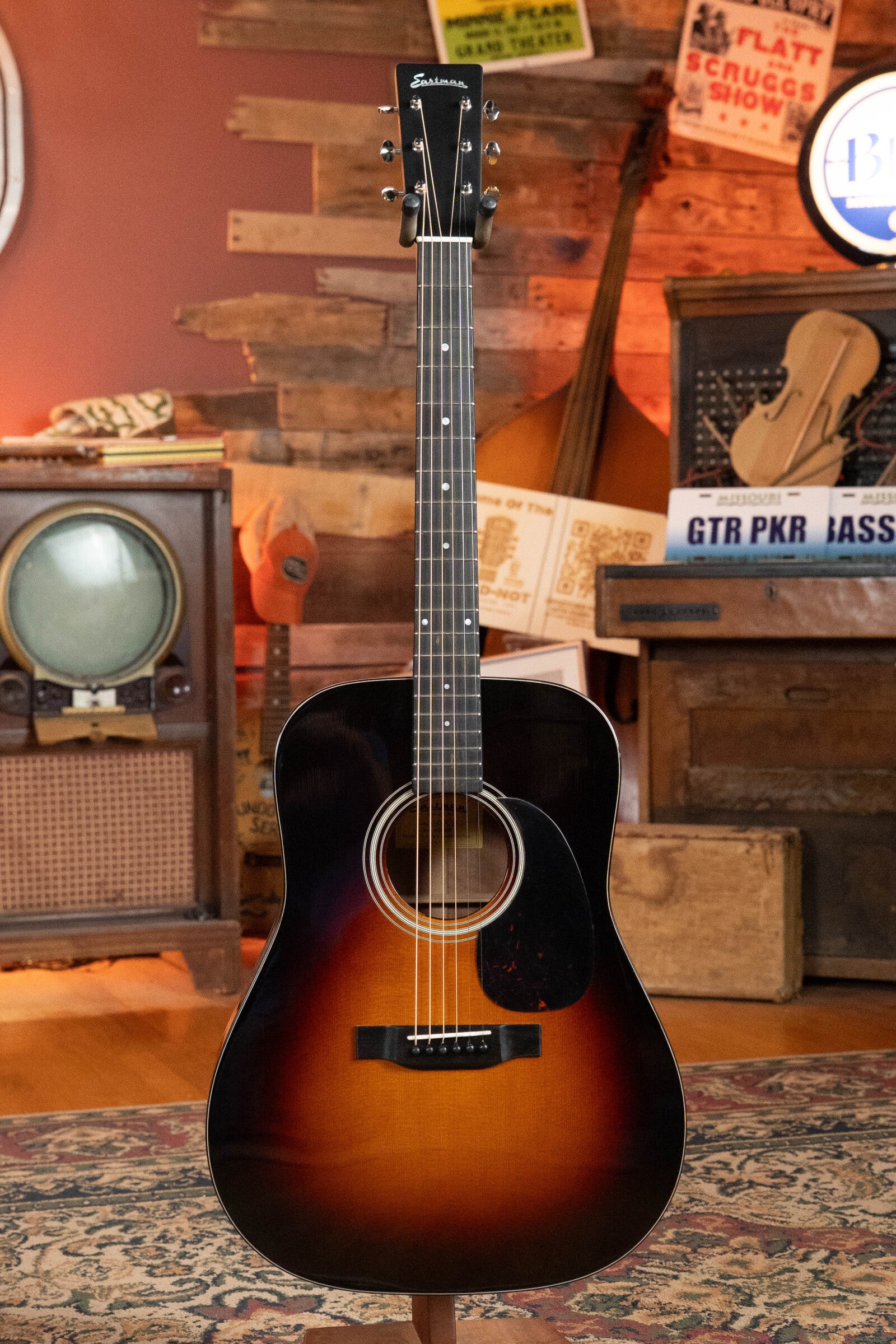 Eastman E10D-TC-SB Thermo-Cured Adirondack/Mahogany Sunburst Dreadnought Acoustic Guitar #6449
