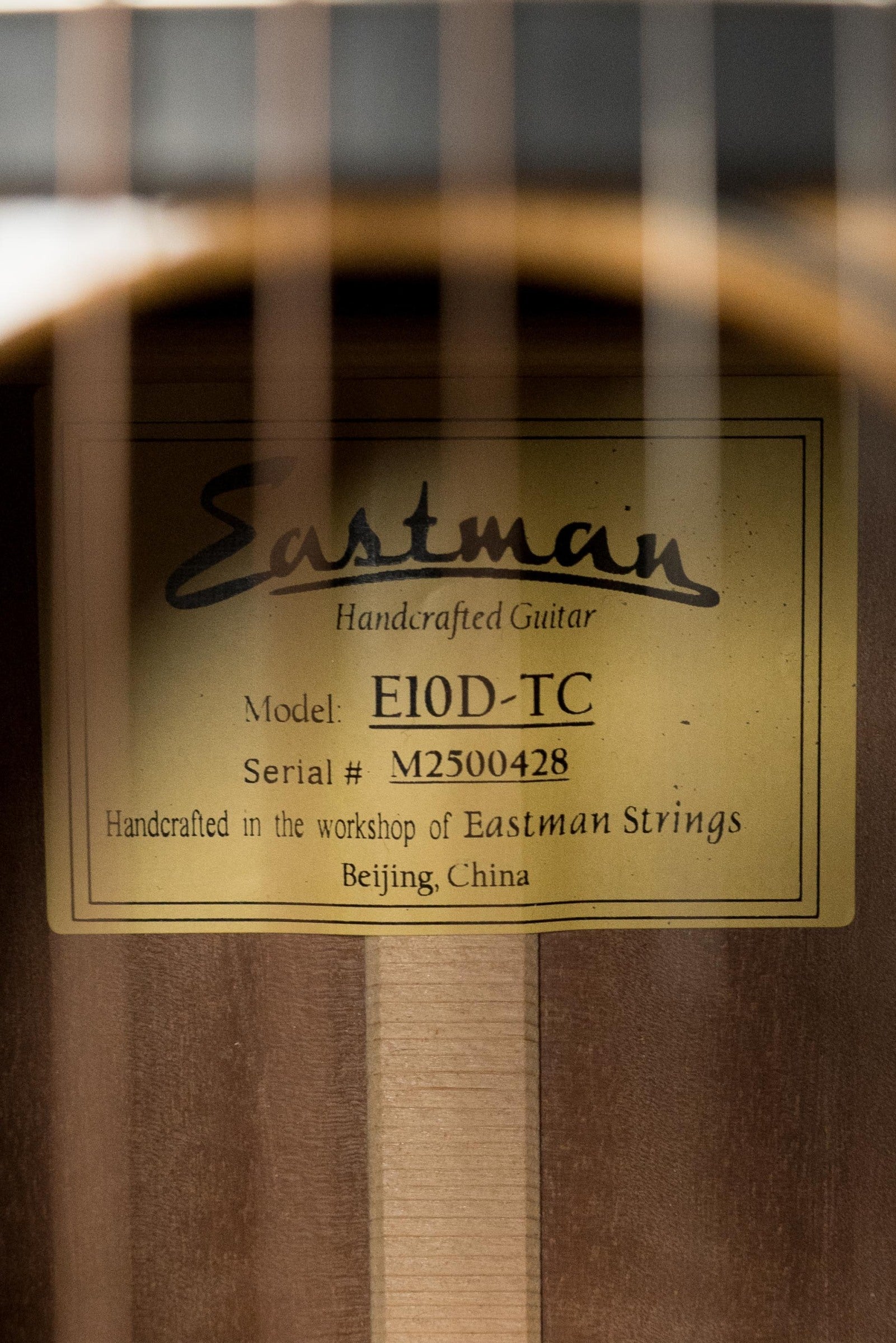 Eastman E10D-TC Thermo-Cured Adirondack Spruce/Mahogany Dreadnought Acoustic Guitar #0428
