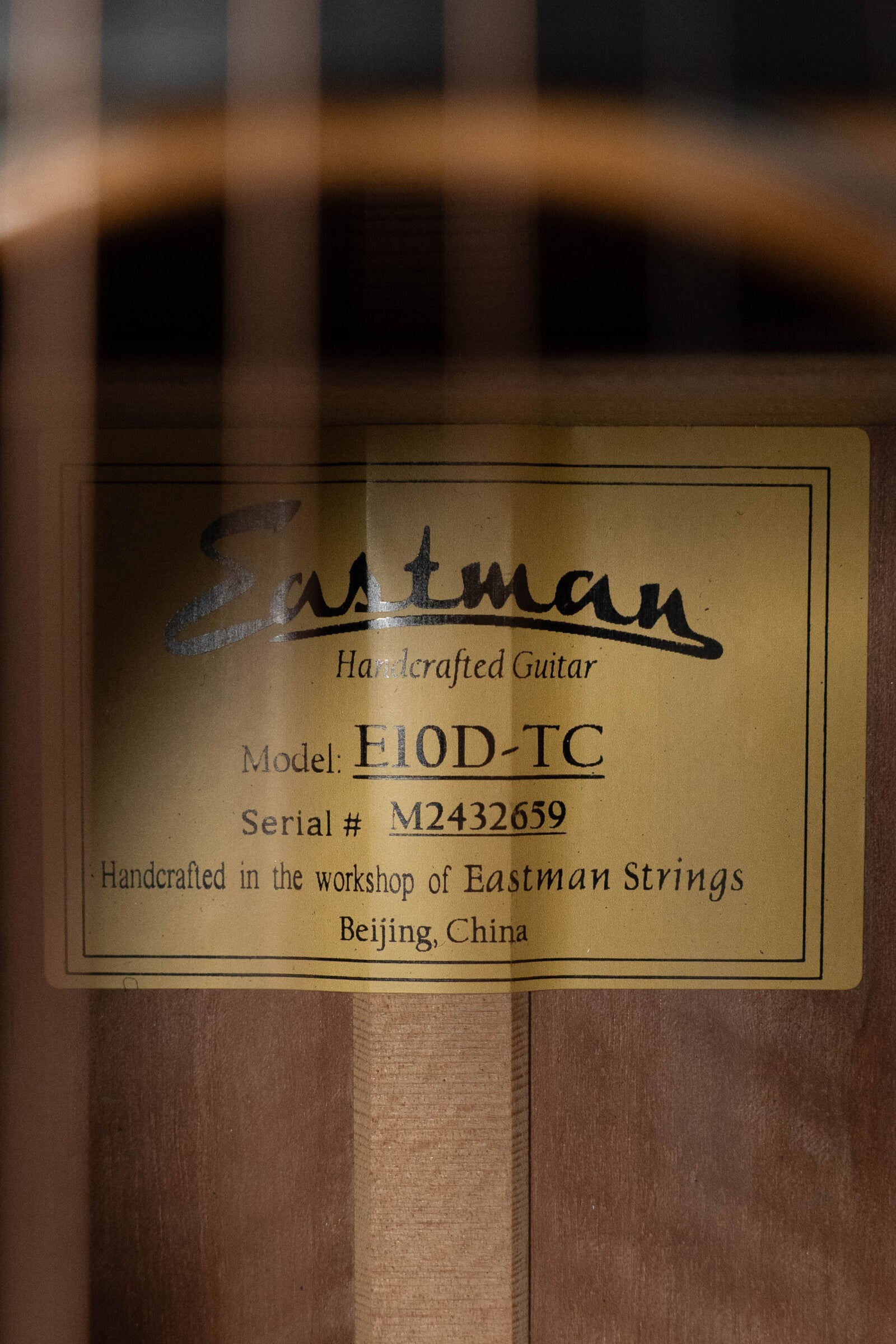 Eastman E10D-TC Thermo-Cured Adirondack Spruce/Mahogany Dreadnought Acoustic Guitar #2659