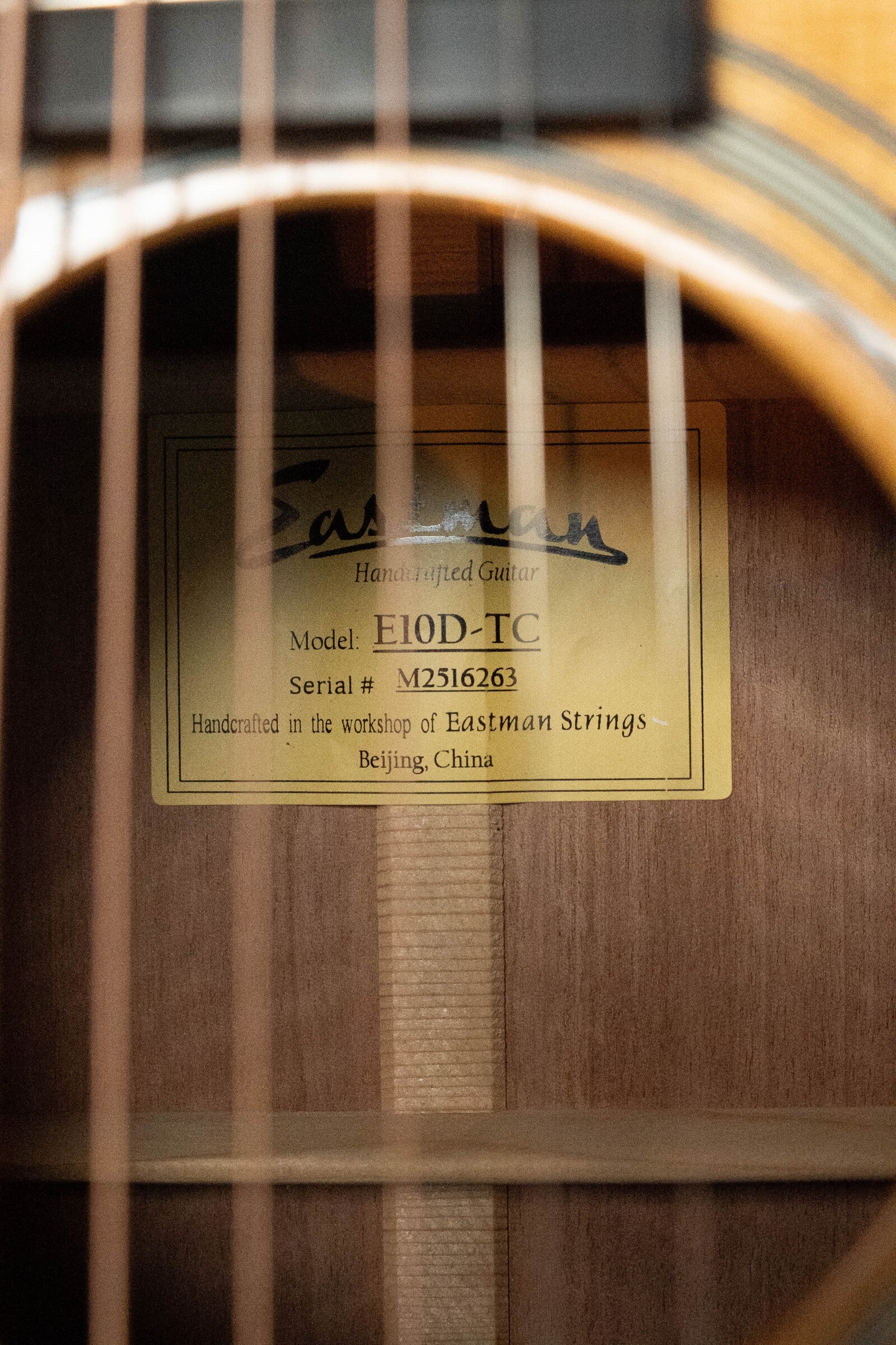 Eastman E10D-TC Thermo-Cured Adirondack Spruce/Mahogany Dreadnought Acoustic Guitar #6263