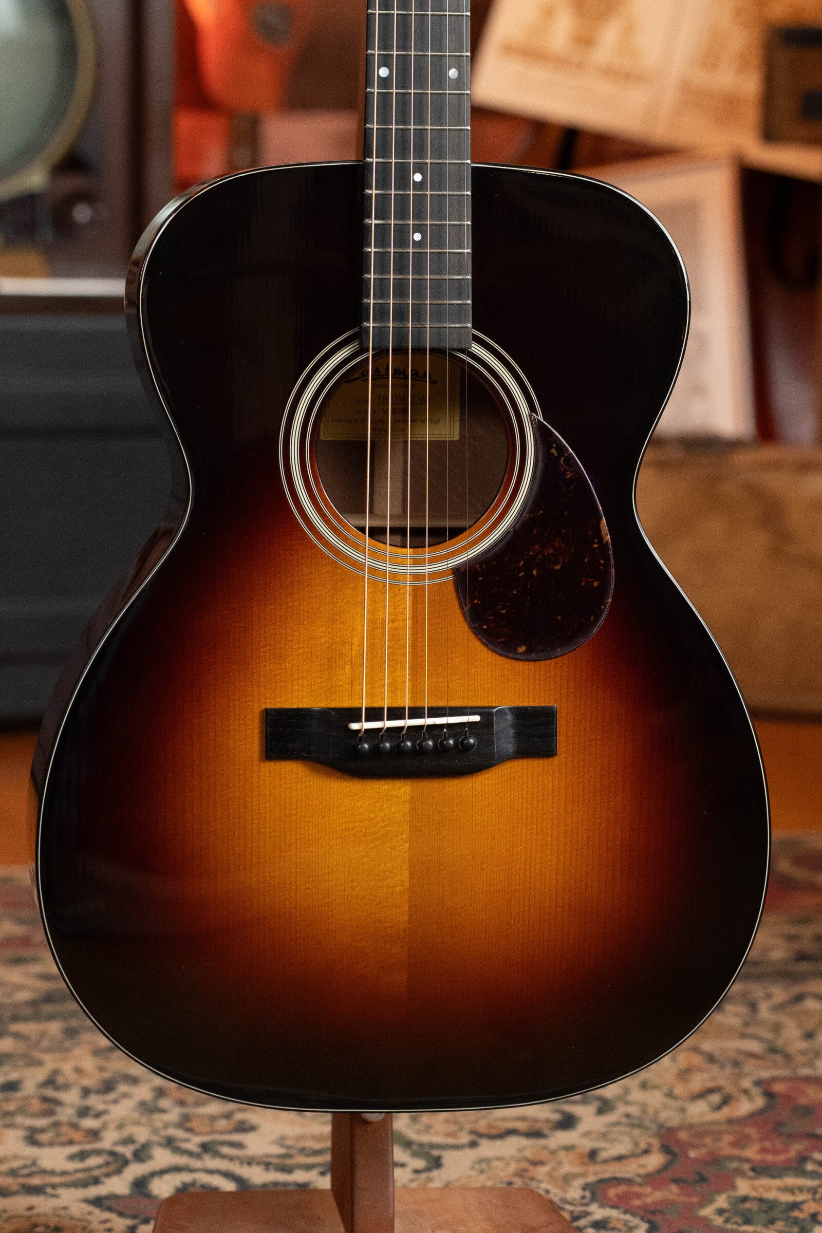 Eastman E10OM-TC-SB Thermo-Cured Adirondack/Mahogany Sunburst Orchestra Model Acoustic Guitar #3609