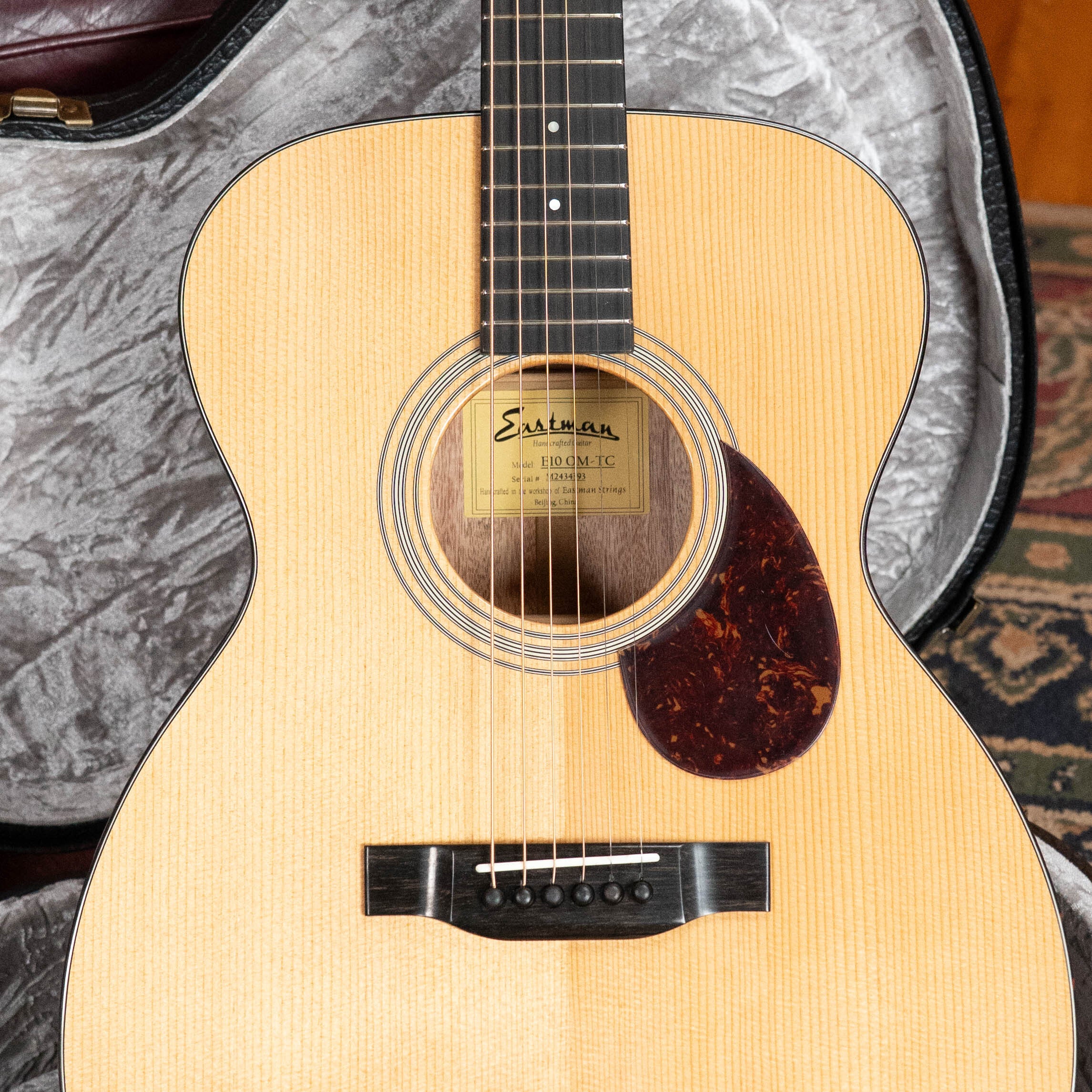 Eastman E10OM-TC Thermo-Cured Adirondack/Mahogany Orchestra Model Acoustic Guitar #4393