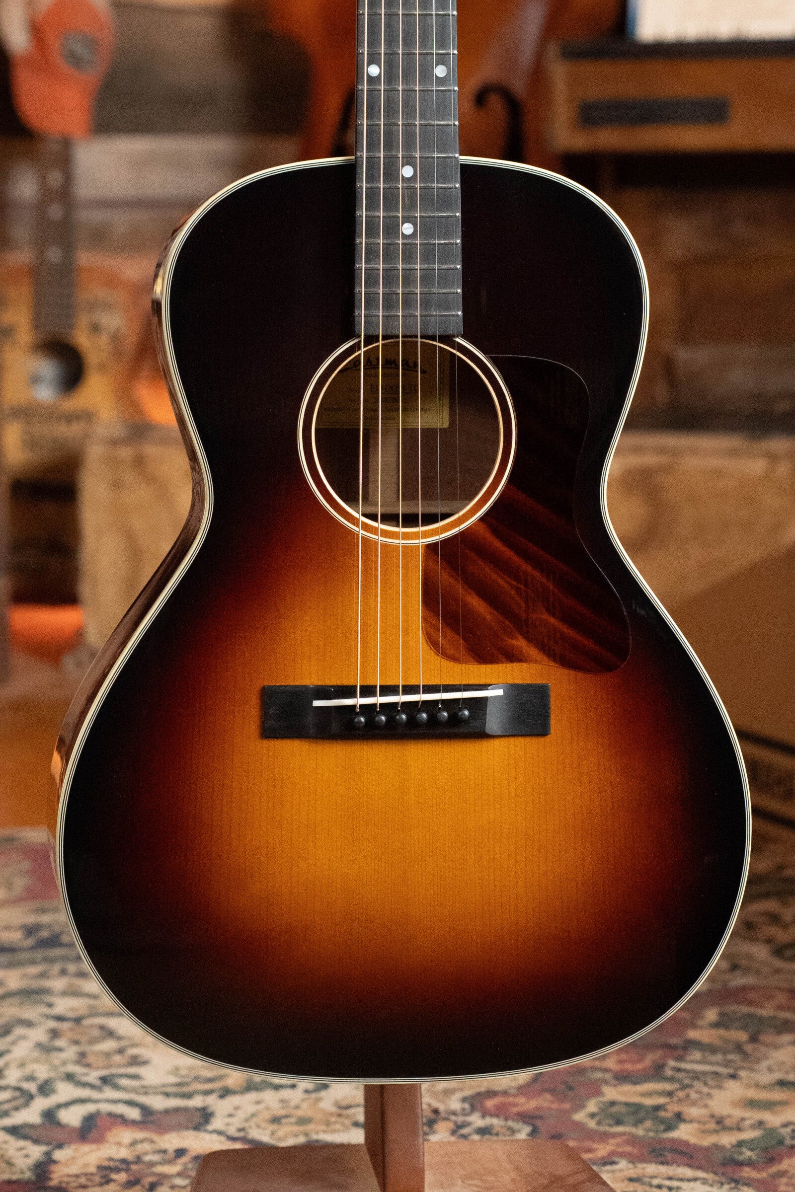 Eastman E10OOSS-TC Thermo-Cured Adirondack/Mahogany OO Slope Shoulder Sunburst Acoustic Guitar #7001