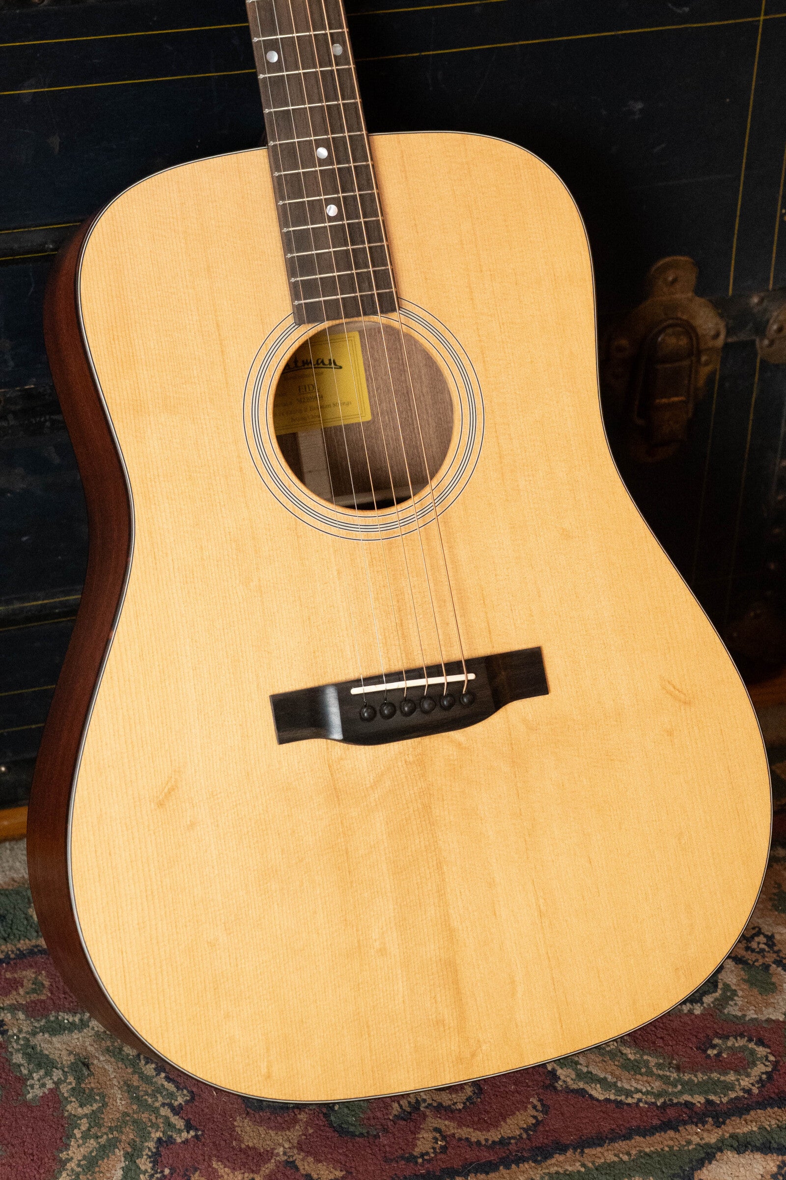 Eastman E1DL Sitka/Sapele Left-Handed Dreadnought Acoustic Guitar #9854